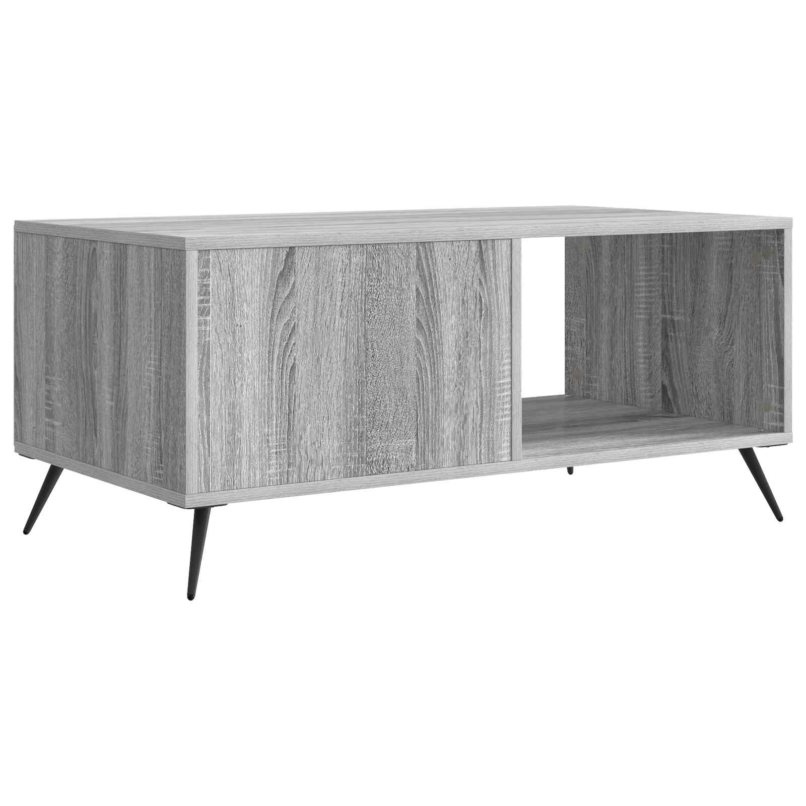 Couchtisch Sonoma-Grau 90 x 50 x 40 cm Holzwerkstoff