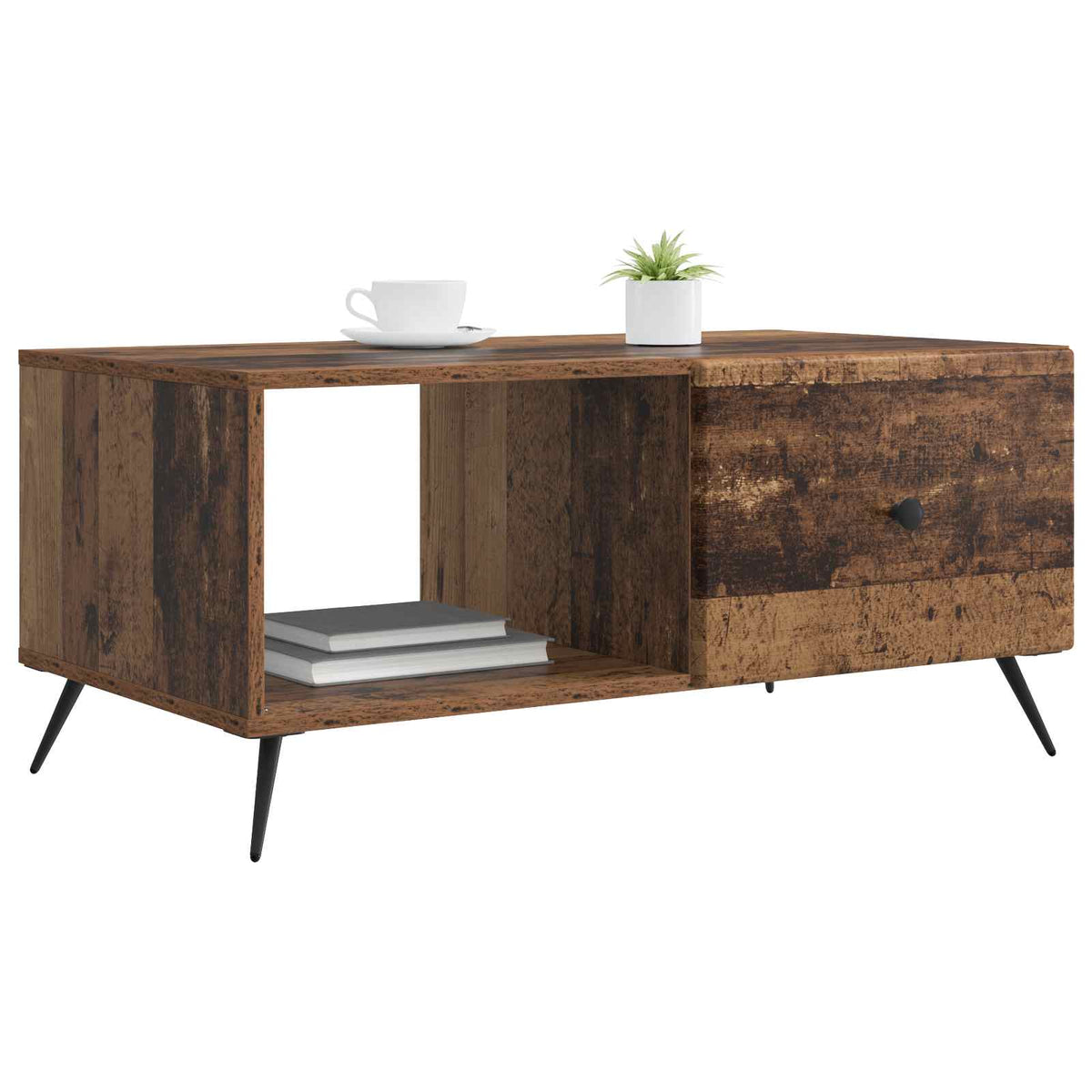 Couchtisch Altholz 90 x 50 x 40 cm Holzwerkstoff