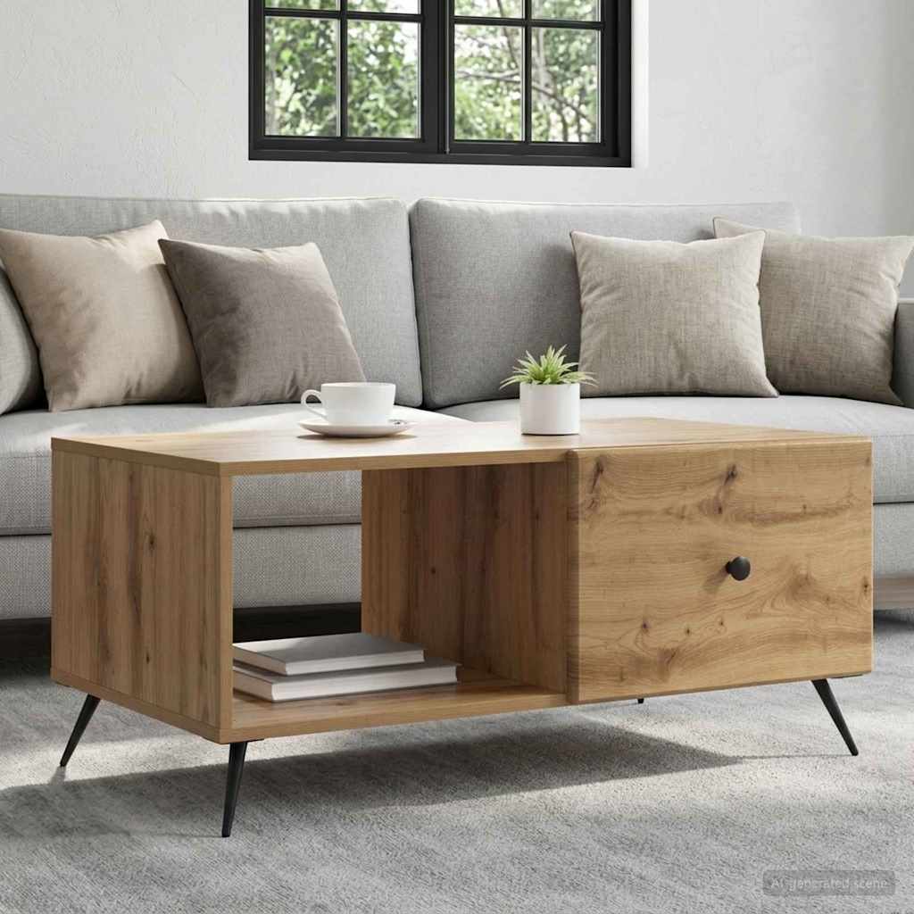Couchtisch Artisan-Eiche 90 x 50 x 40 cm Holzwerkstoff
