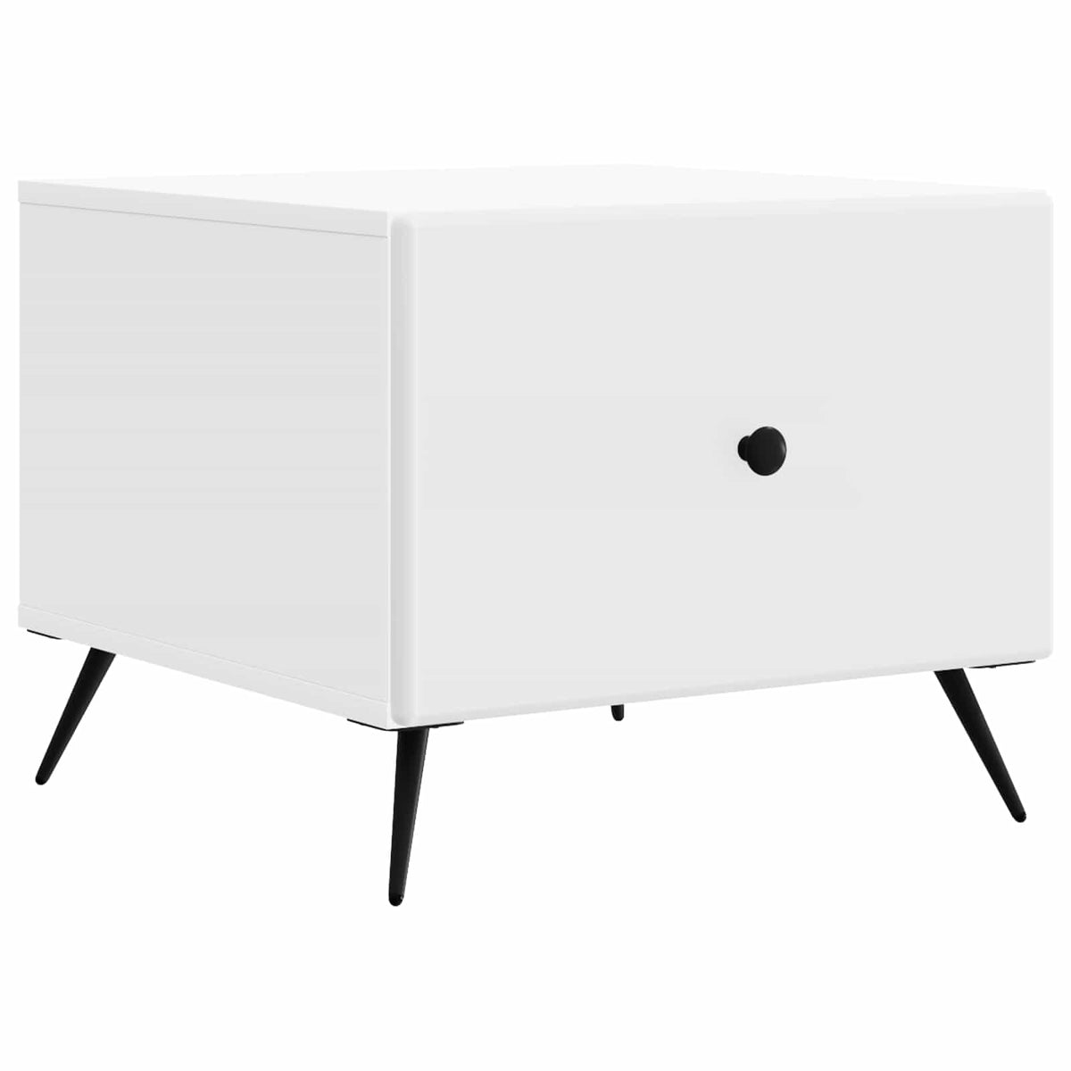 Couchtisch mit Schubladen Weiß 49 x 50 x 40 cm Holzwerkstoff