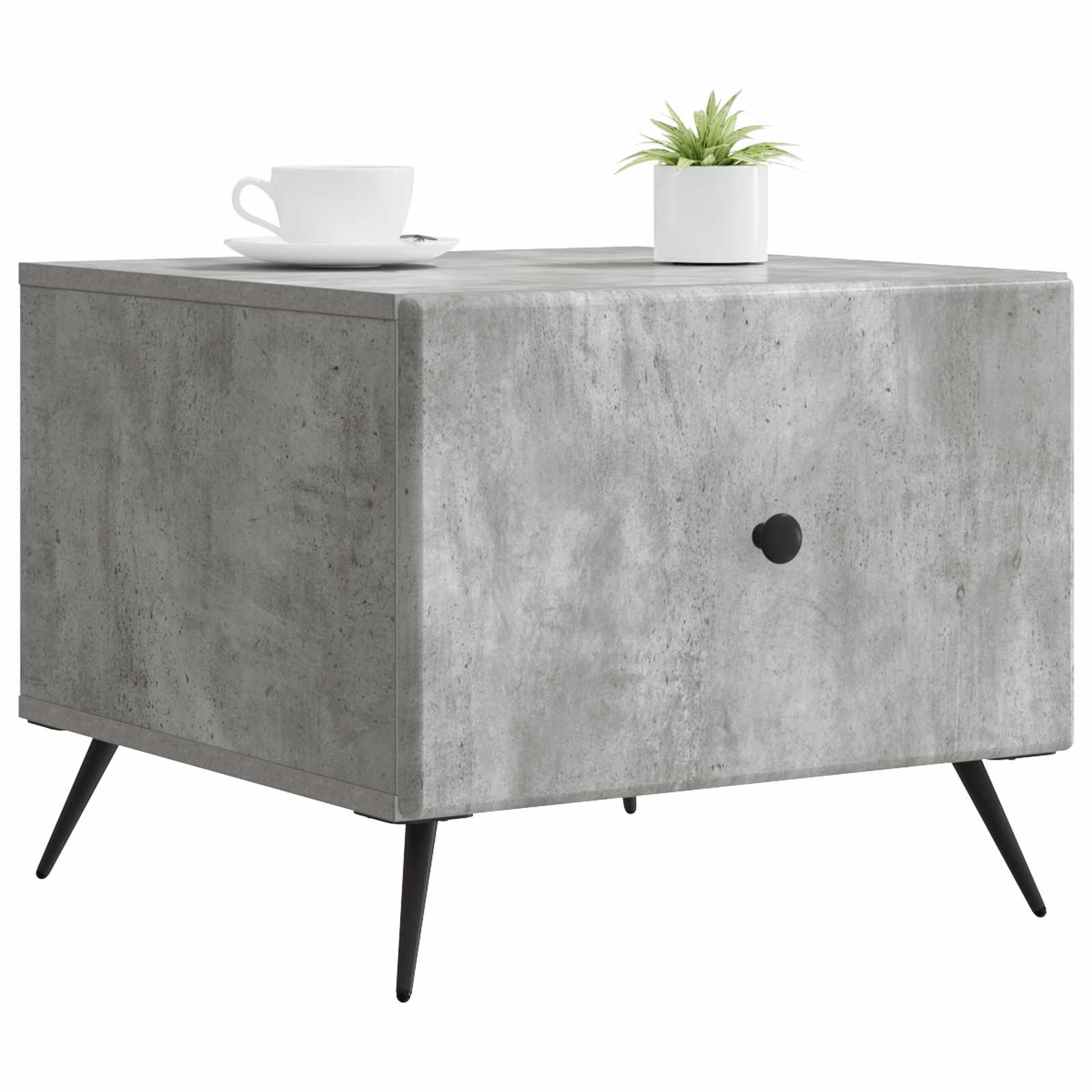 Couchtisch Betongrau 49 x 50 x 40 cm Holzwerkstoff