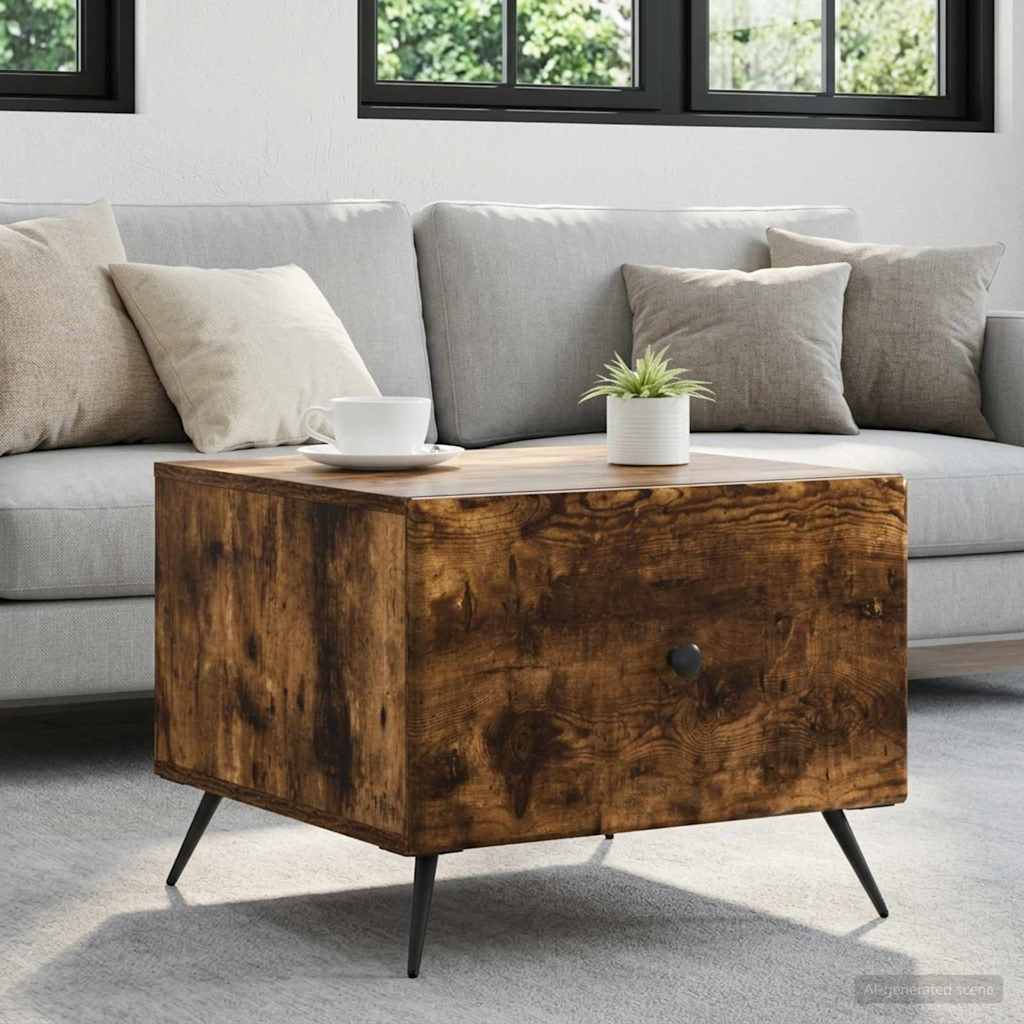 Couchtisch Räuchereiche 49 x 50 x 40 cm Holzwerkstoff