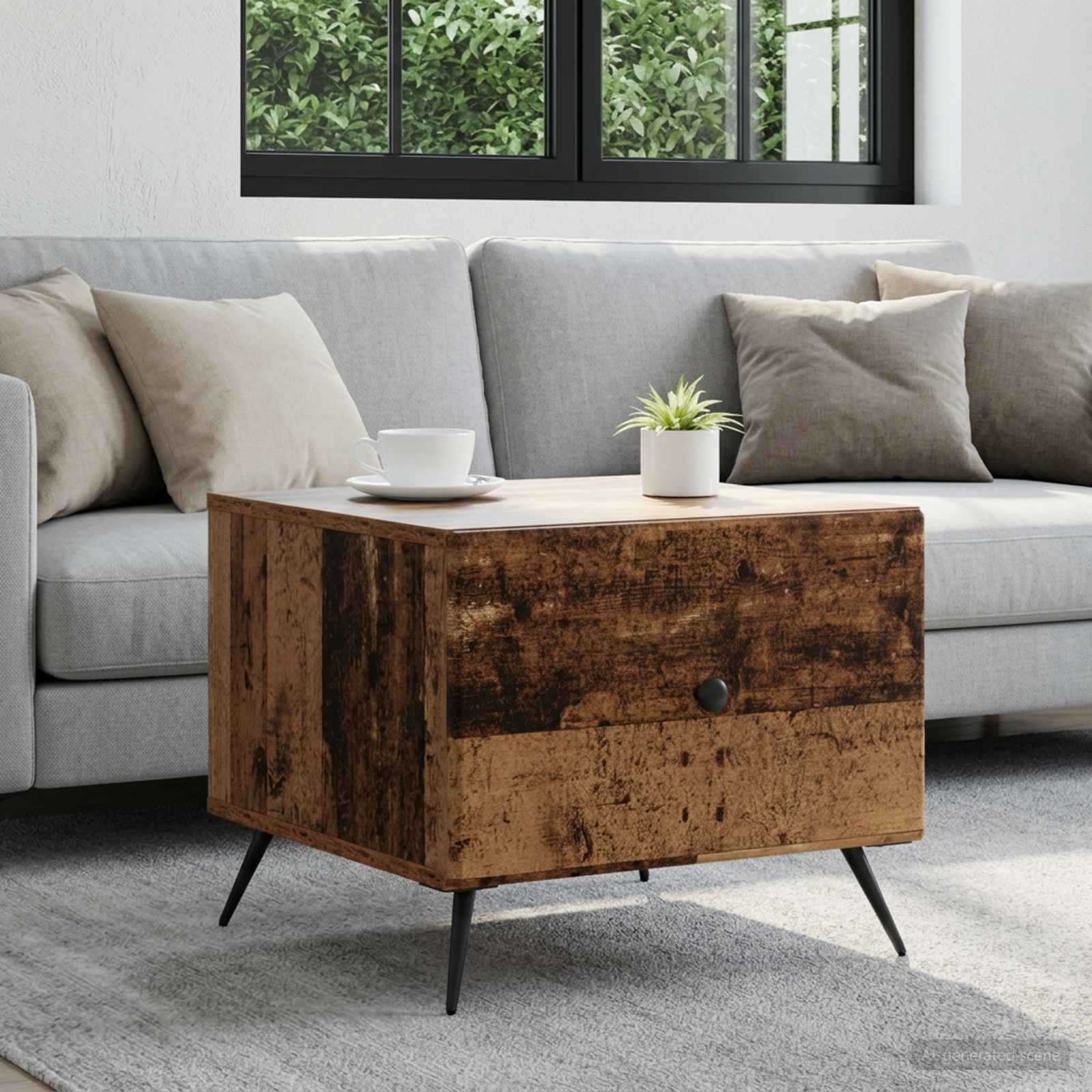 Couchtisch Altholz 49 x 50 x 40 cm Holzwerkstoff