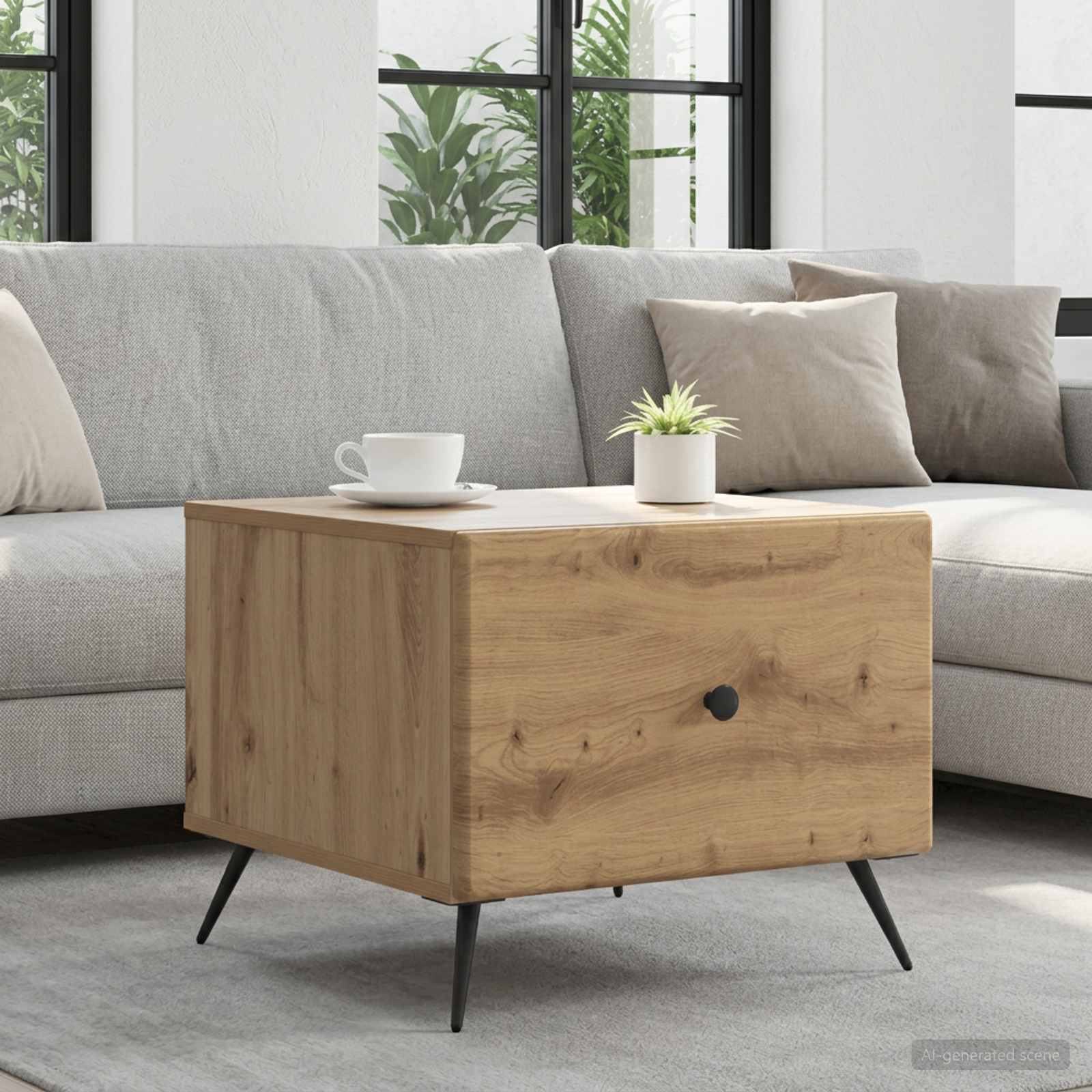 Couchtisch Artisan-Eiche 49 x 50 x 40 cm Holzwerkstoff
