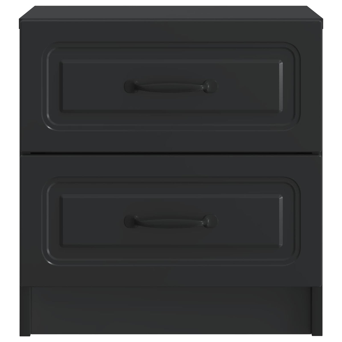 Nachttisch 2 Stk. Schwarz 43 x 34,5 x 44,5 cm Holzwerkstoff