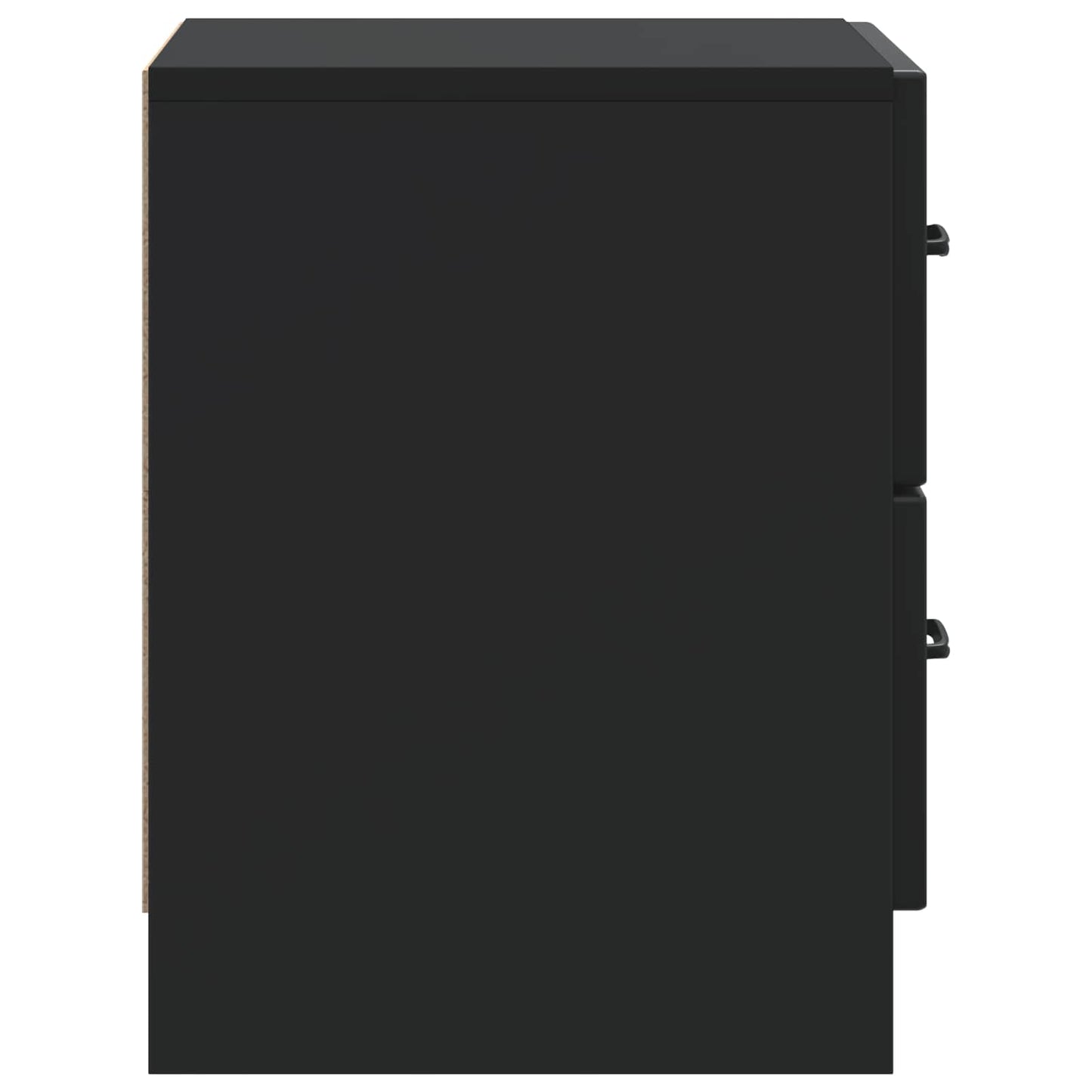 Nachttisch 2 Stk. Schwarz 43 x 34,5 x 44,5 cm Holzwerkstoff