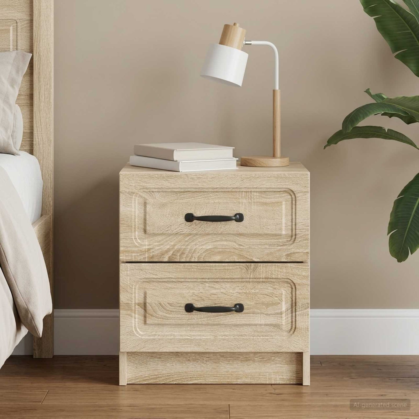 Nachttisch Sonoma-Eiche 43 x 34,5 x 44,5 cm Holzwerkstoff