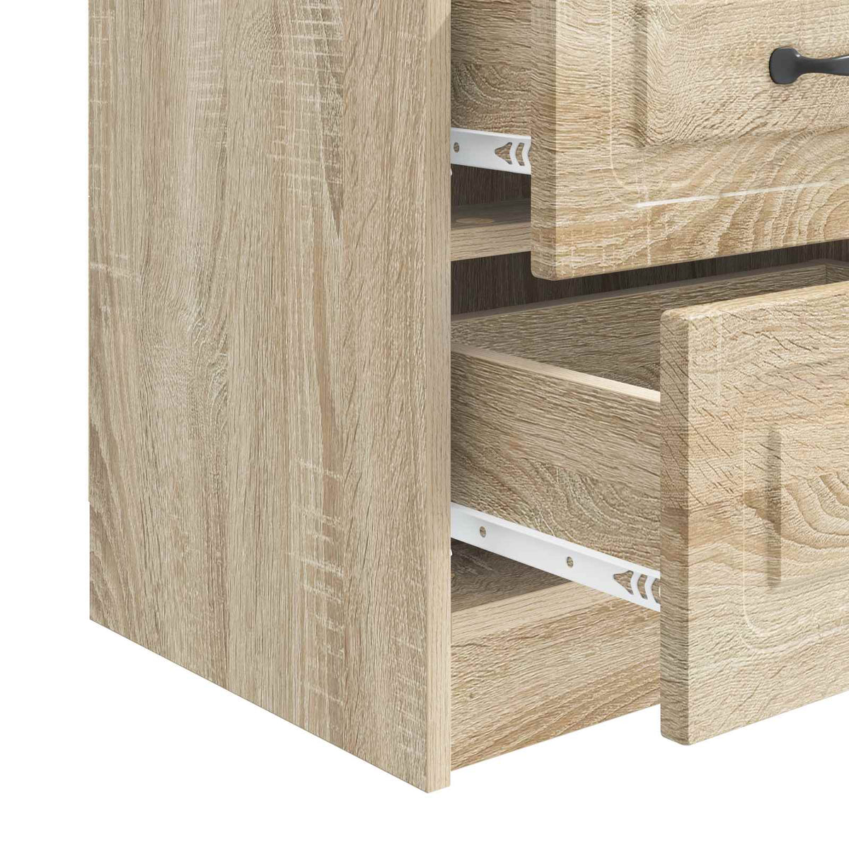 Nachttisch 2 Stk. Sonoma-Eiche 43 x 34,5 x 44,5 cm