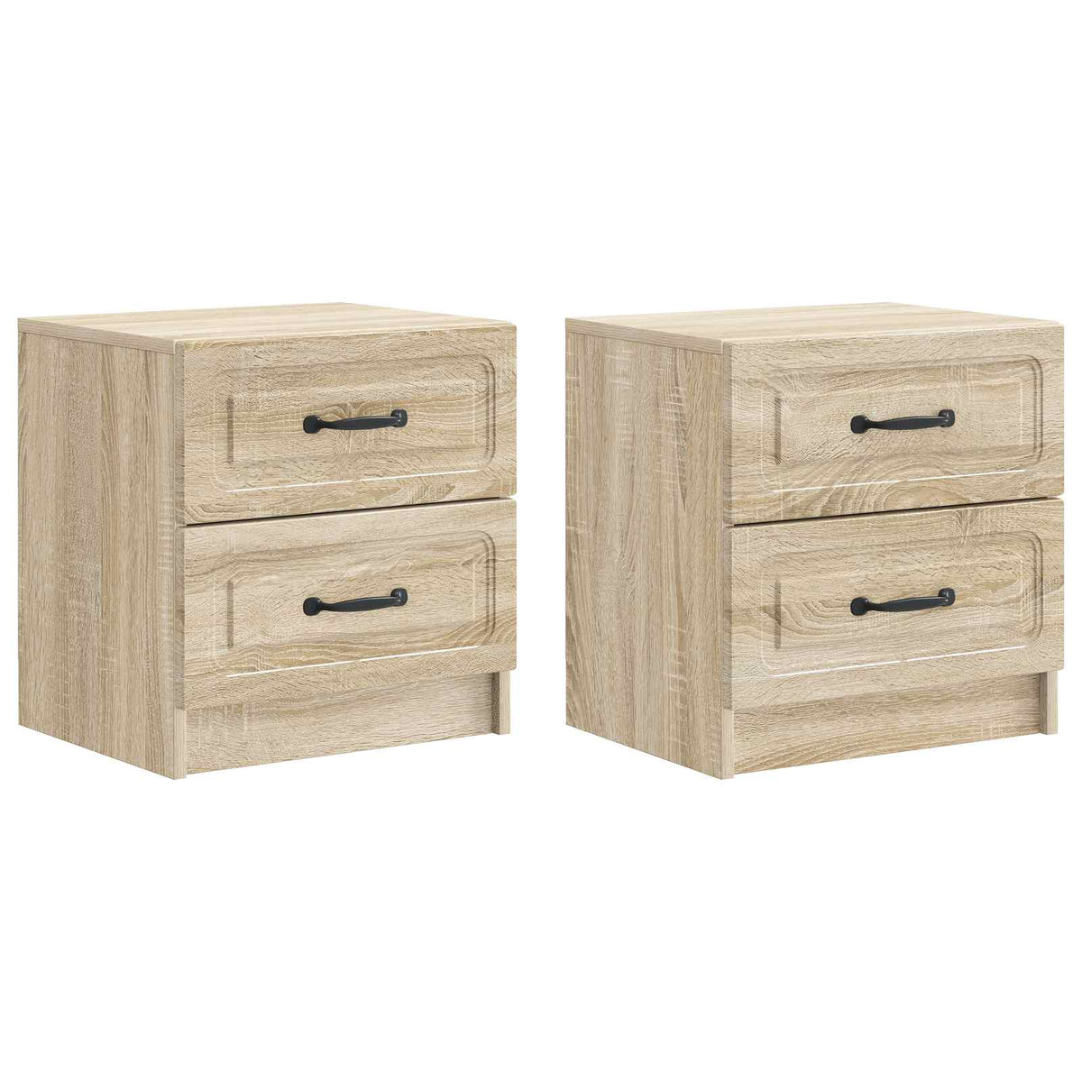 Nachttisch 2 Stk. Sonoma-Eiche 43 x 34,5 x 44,5 cm