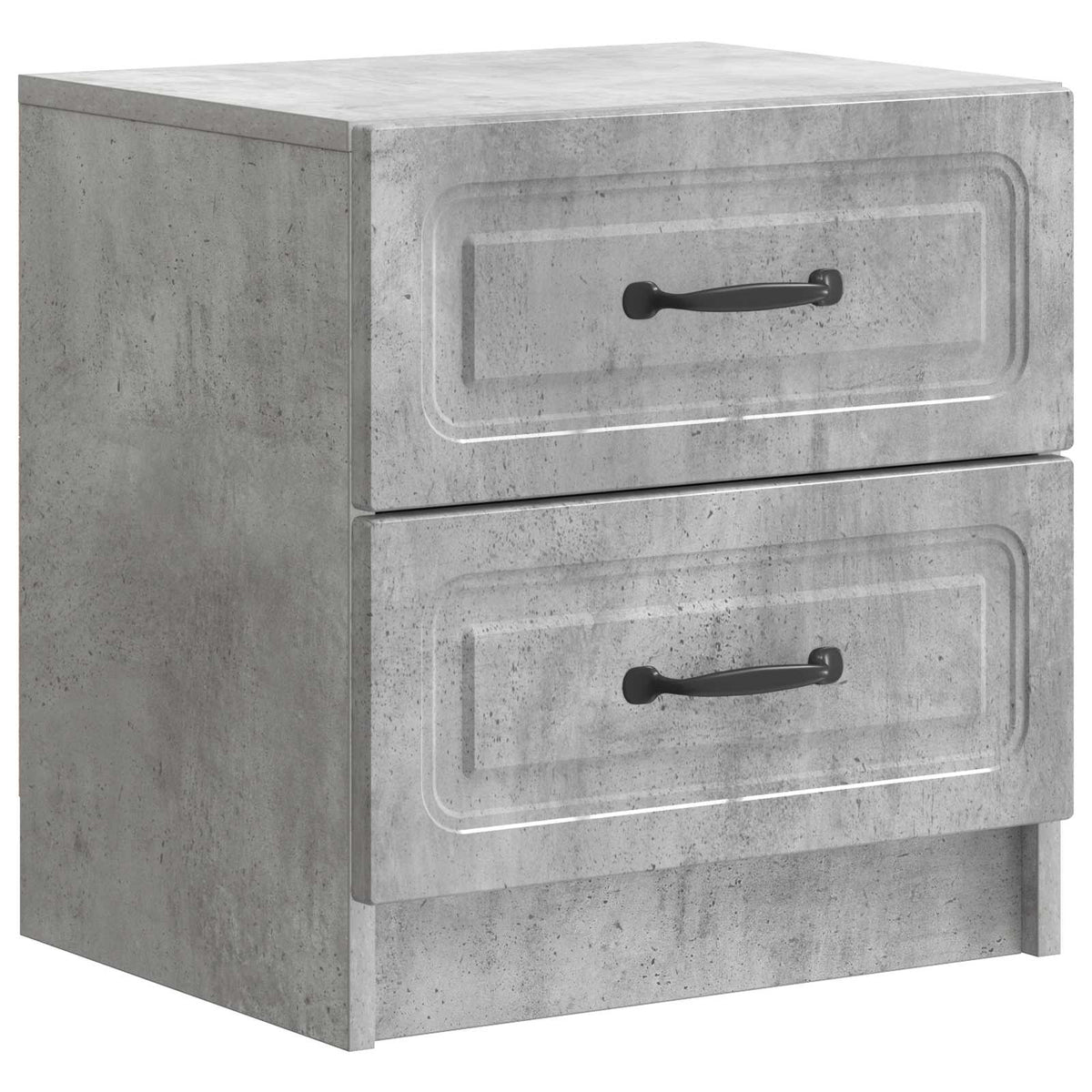 Nachttisch Betongrau 43 x 34,5 x 44,5 cm Holzwerkstoff
