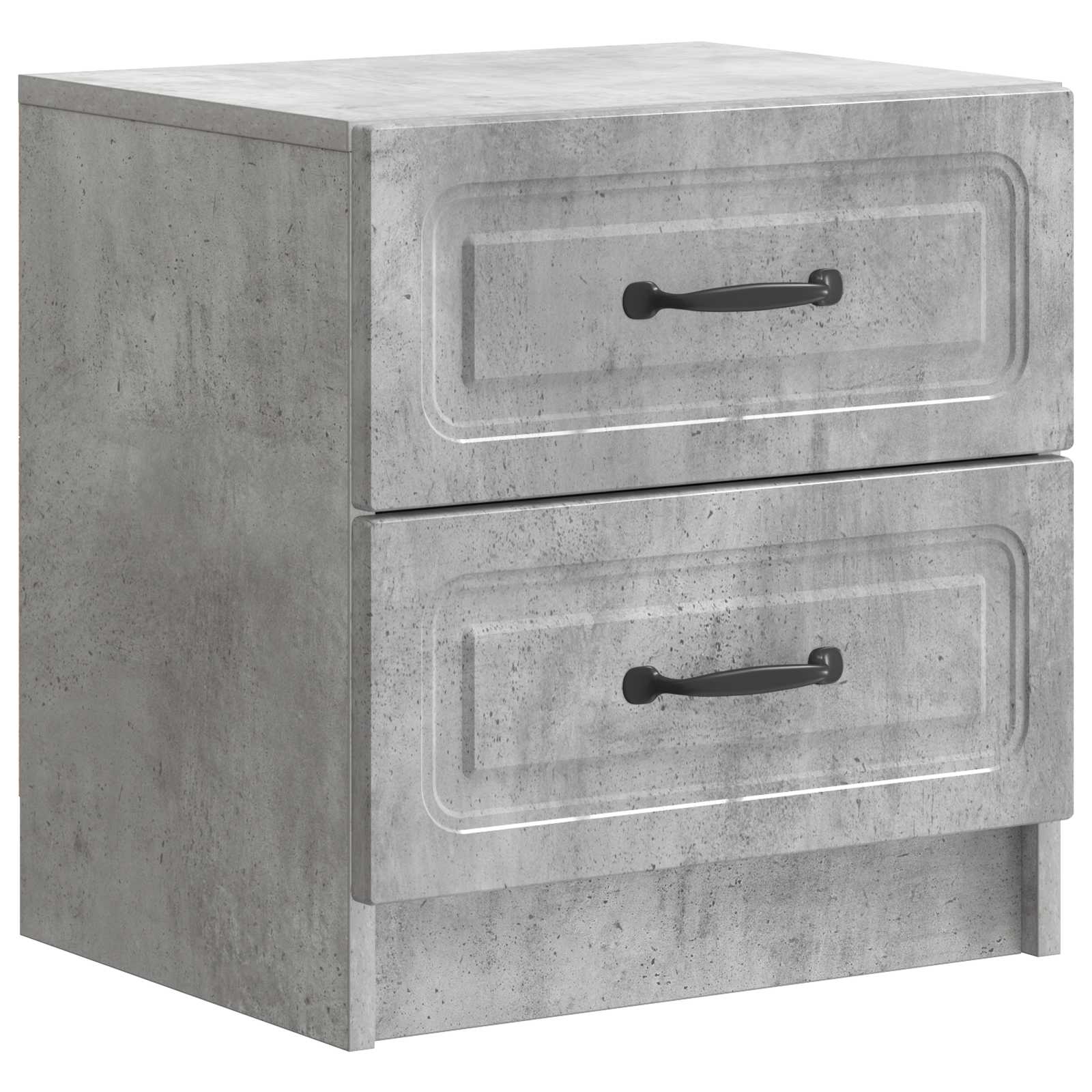 Nachttisch Betongrau 43 x 34,5 x 44,5 cm Holzwerkstoff