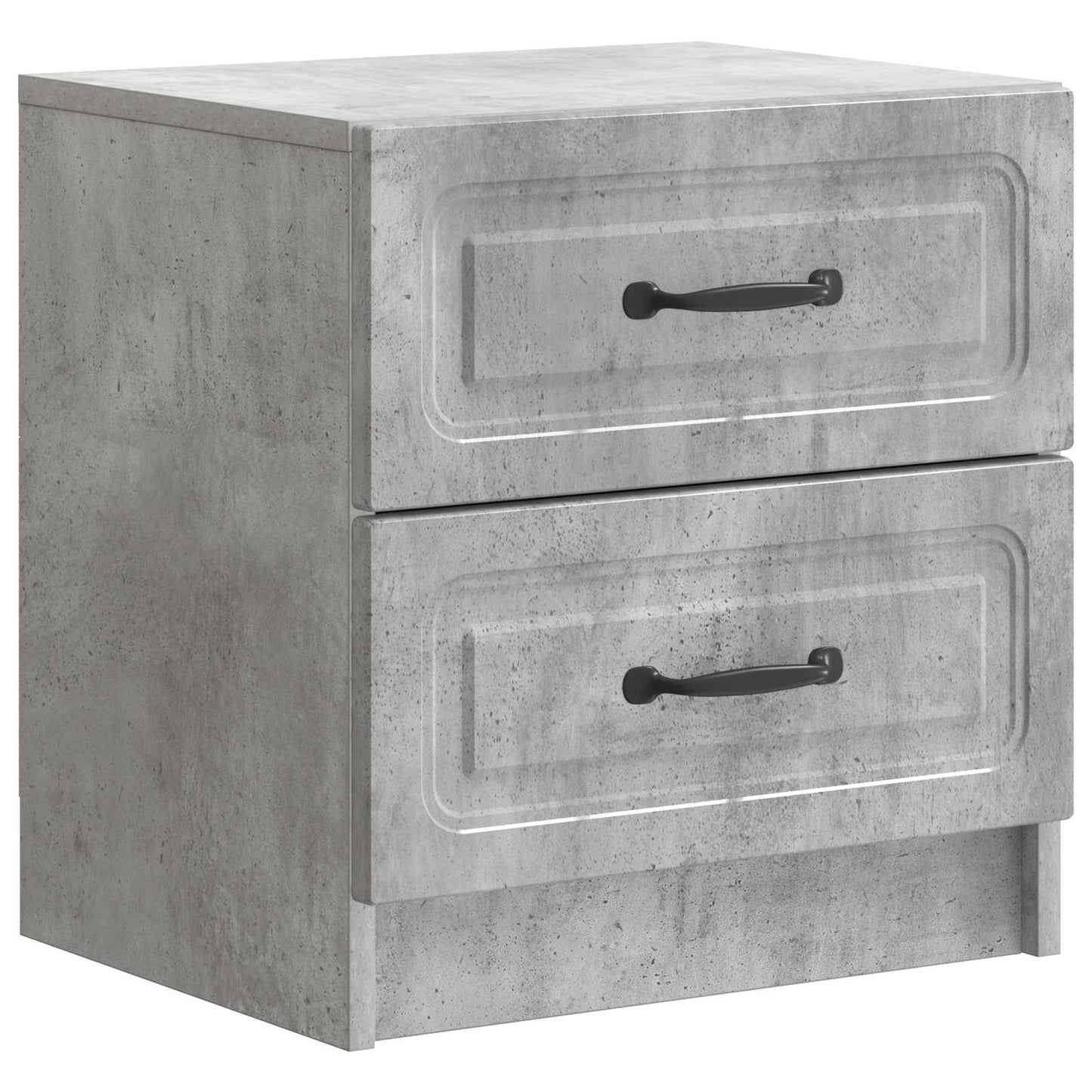 Nachttisch 2 Stk. Betongrau 43 x 34,5 x 44,5 cm Holzwerkstoff