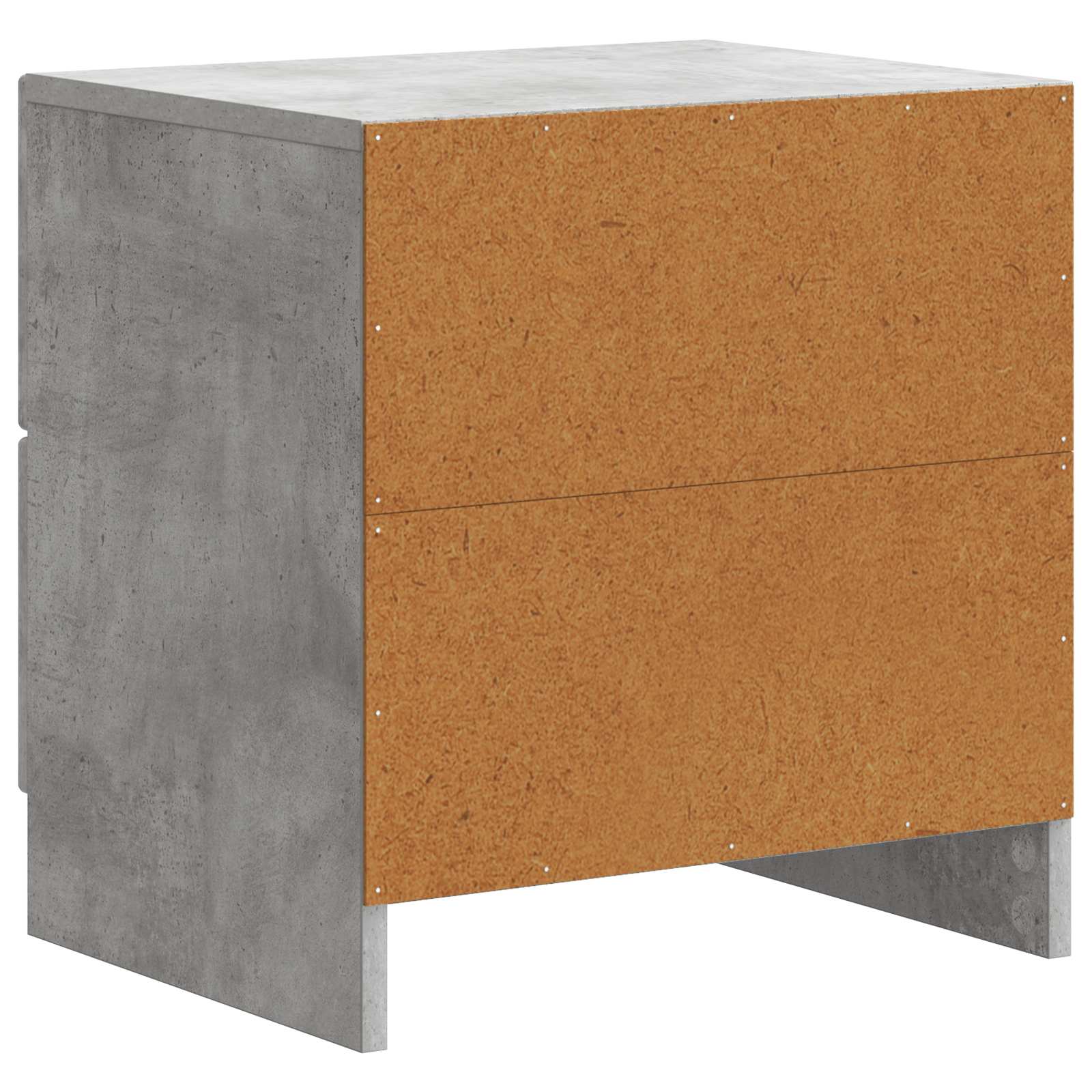 Nachttisch 2 Stk. Betongrau 43 x 34,5 x 44,5 cm Holzwerkstoff