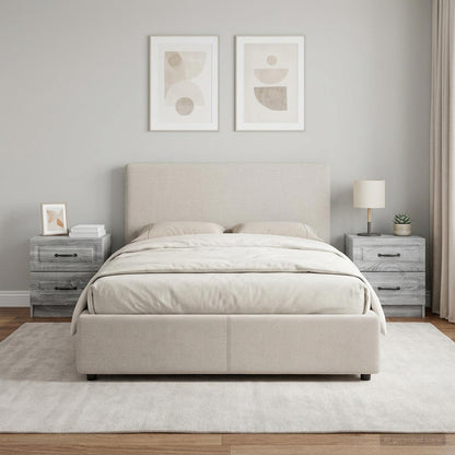 Nachttisch 2 Stk. Sonoma-Grau 43 x 34,5 x 44,5 cm Holzwerkstoff