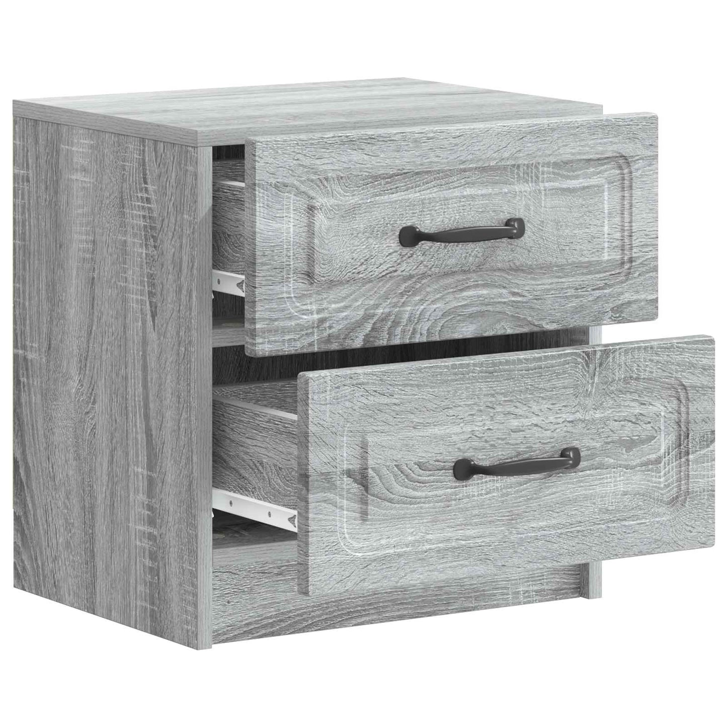 Nachttisch 2 Stk. Sonoma-Grau 43 x 34,5 x 44,5 cm Holzwerkstoff