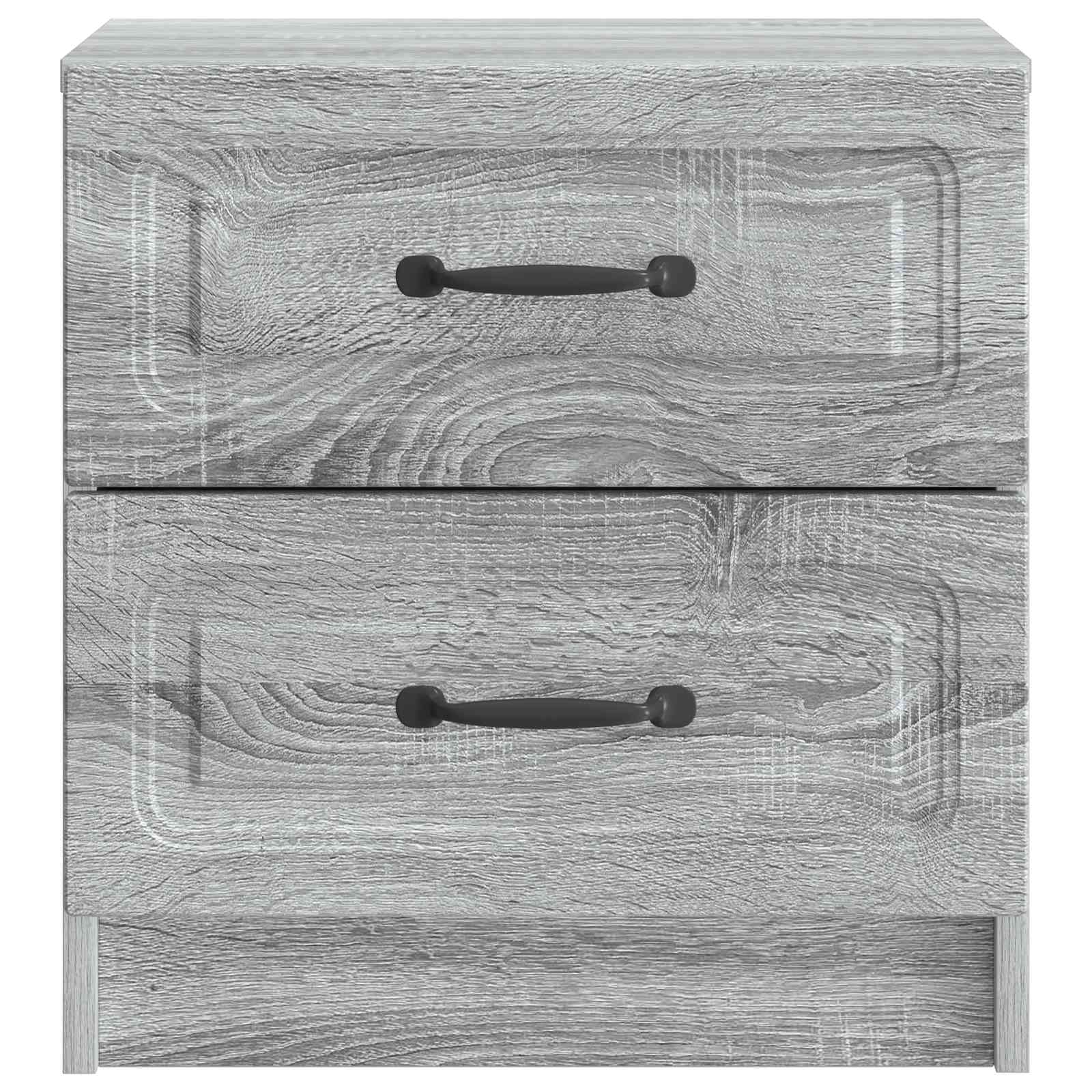 Nachttisch 2 Stk. Sonoma-Grau 43 x 34,5 x 44,5 cm Holzwerkstoff