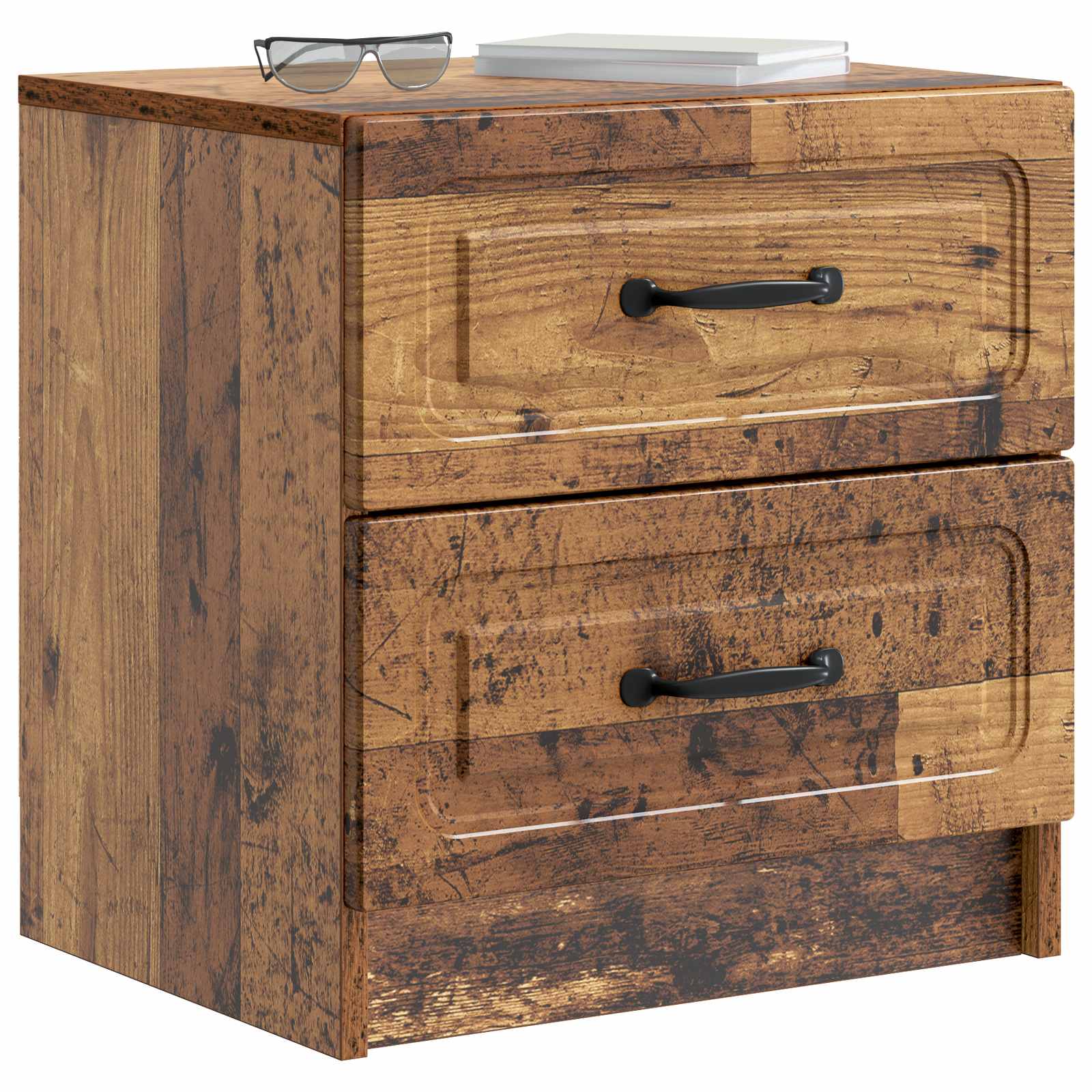 Nachttisch Altholz 43 x 34,5 x 44,5 cm Holzwerkstoff
