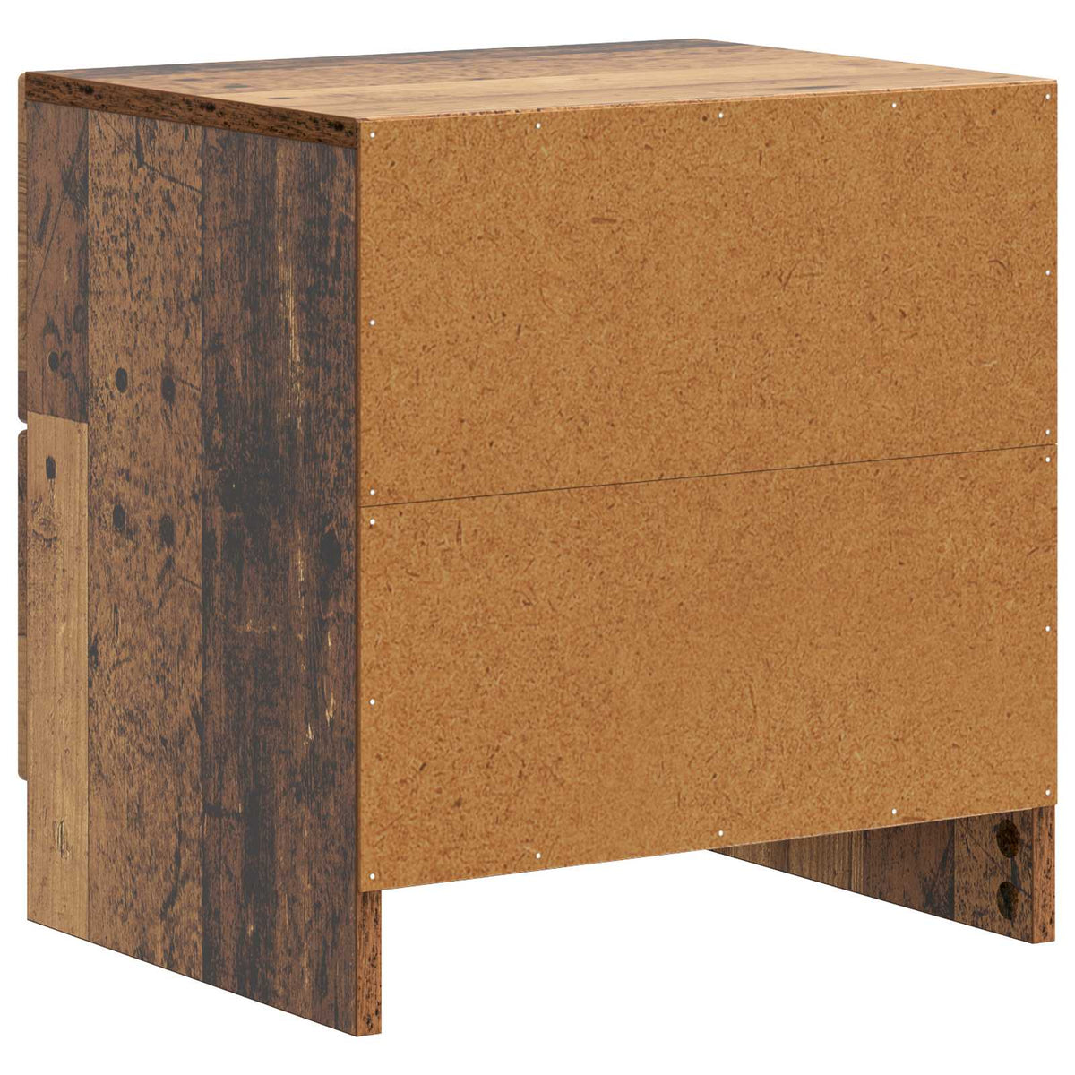Nachttisch 2 Stk. Altholz 43 x 34,5 x 44,5 cm Holzwerkstoff