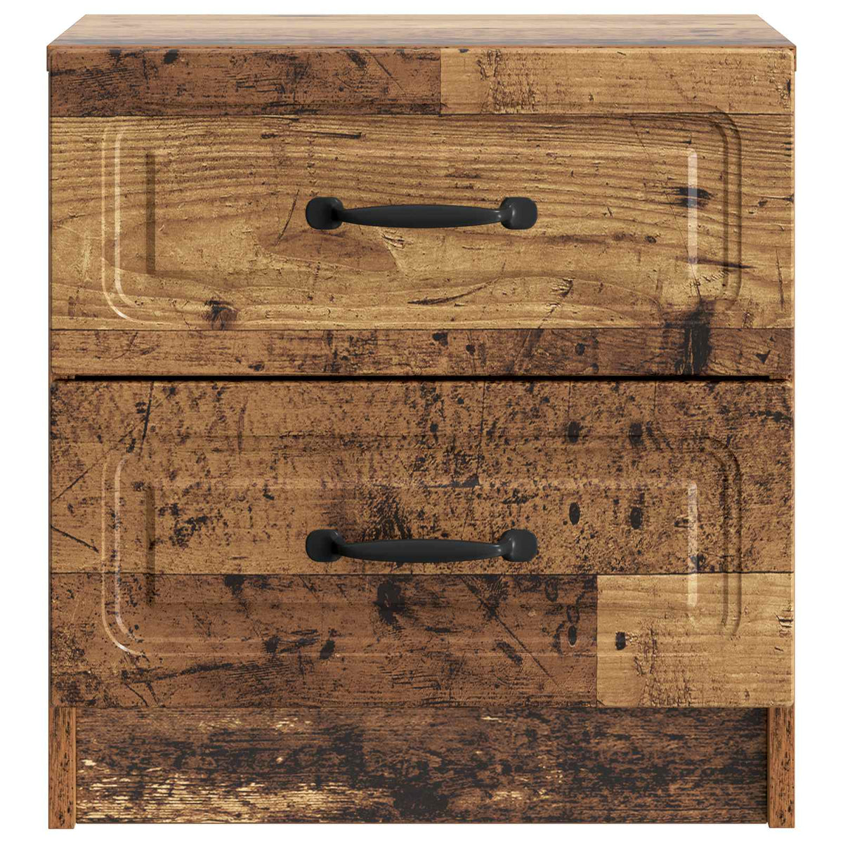 Nachttisch 2 Stk. Altholz 43 x 34,5 x 44,5 cm Holzwerkstoff