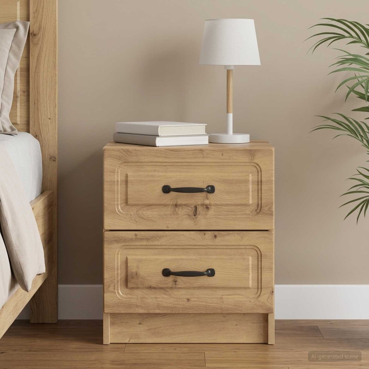 Nachttisch Artisan-Eiche 43 x 34,5 x 44,5 cm Holzwerkstoff