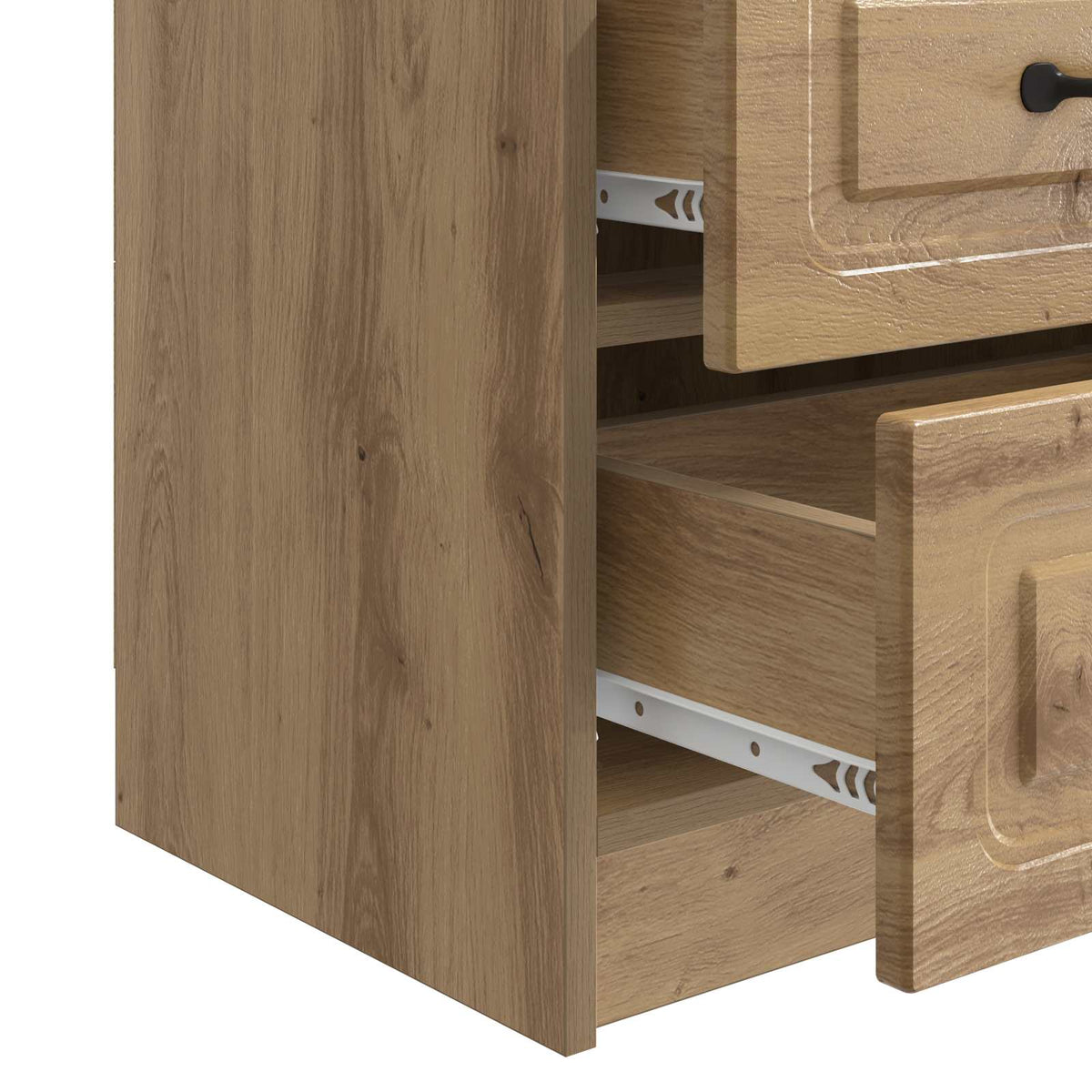Nachttisch 2 stk. Artisan-Eiche 43 x 34,5 x 44,5 cm