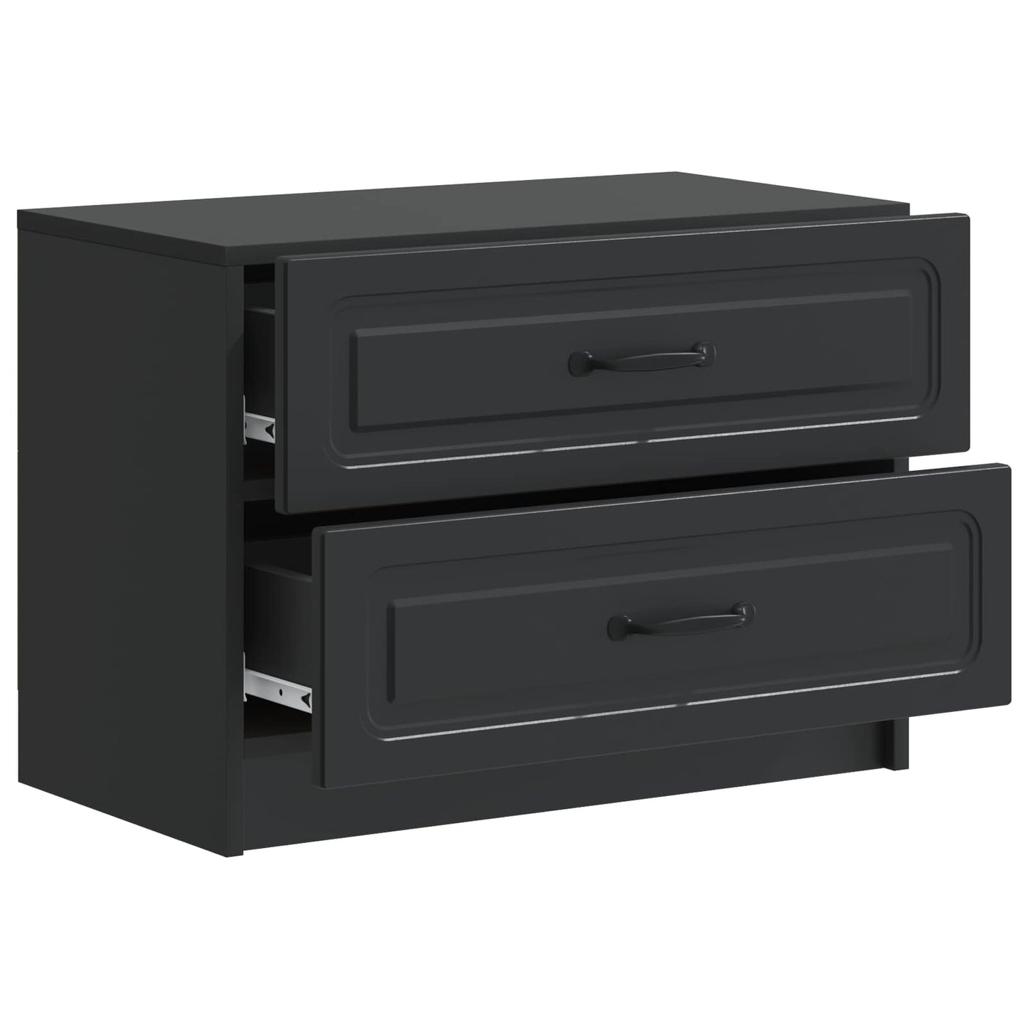 Nachttisch Schwarz 62 x 34,5 x 44,5 cm Holzwerkstoff