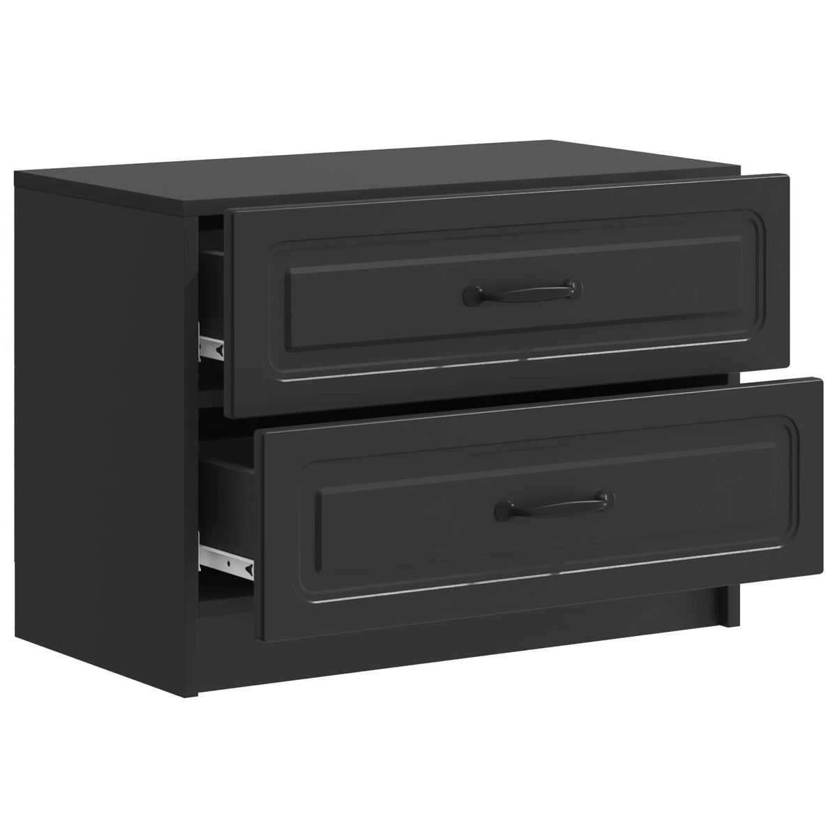 Nachttisch Schwarz 62 x 34,5 x 44,5 cm Holzwerkstoff