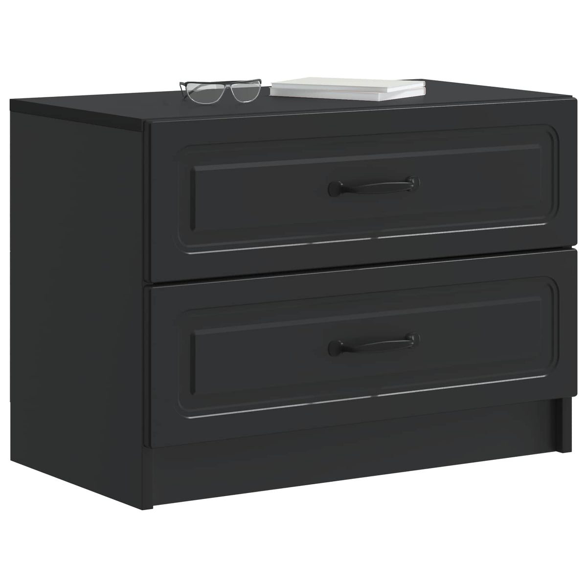Nachttisch Schwarz 62 x 34,5 x 44,5 cm Holzwerkstoff