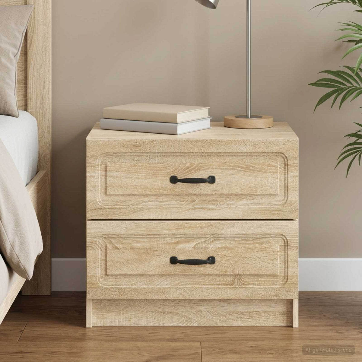 Nachttisch Sonoma-Eiche 62 x 34,5 x 44,5 cm Holzwerkstoff