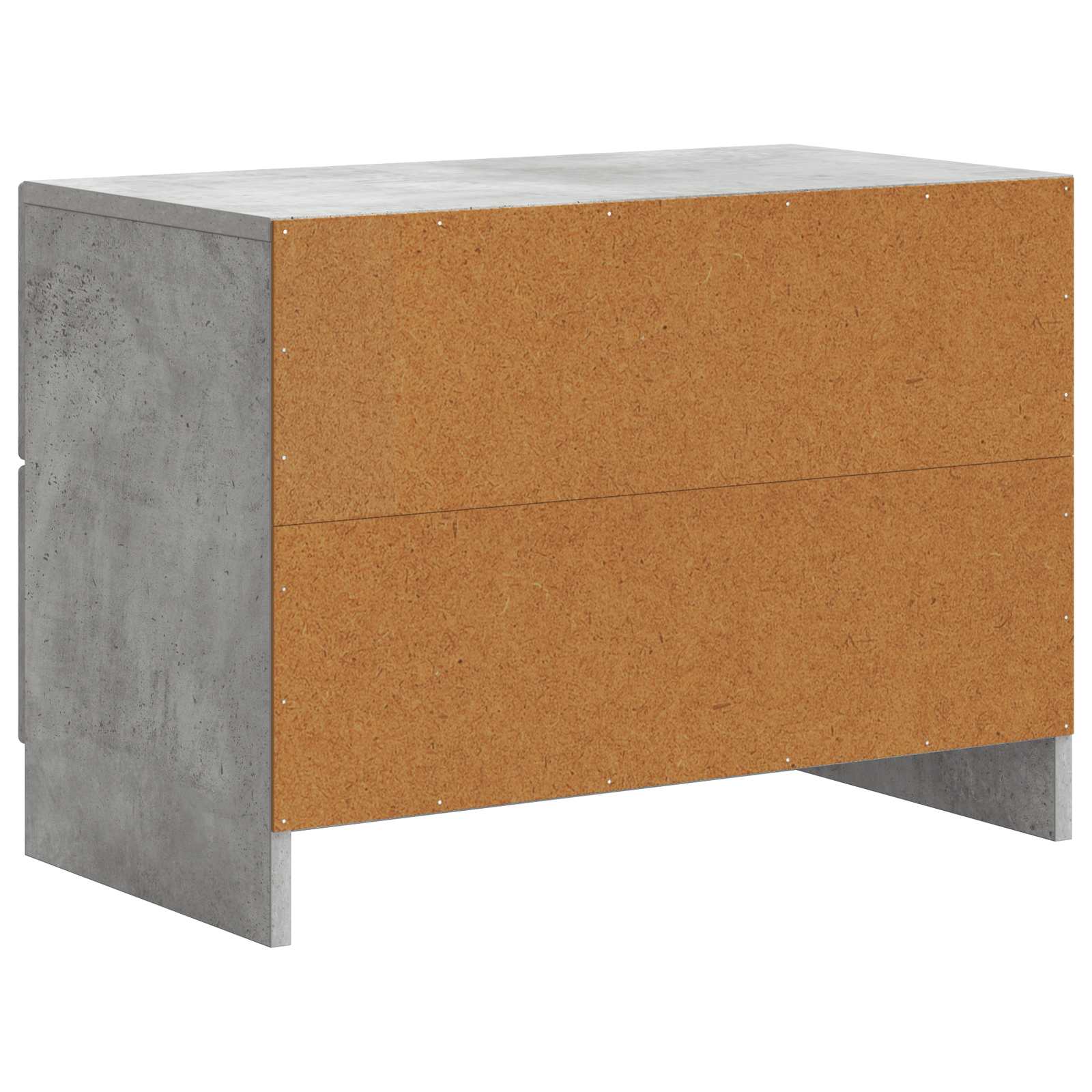 Nachttisch Betongrau 62 x 34,5 x 44,5 cm Holzwerkstoff