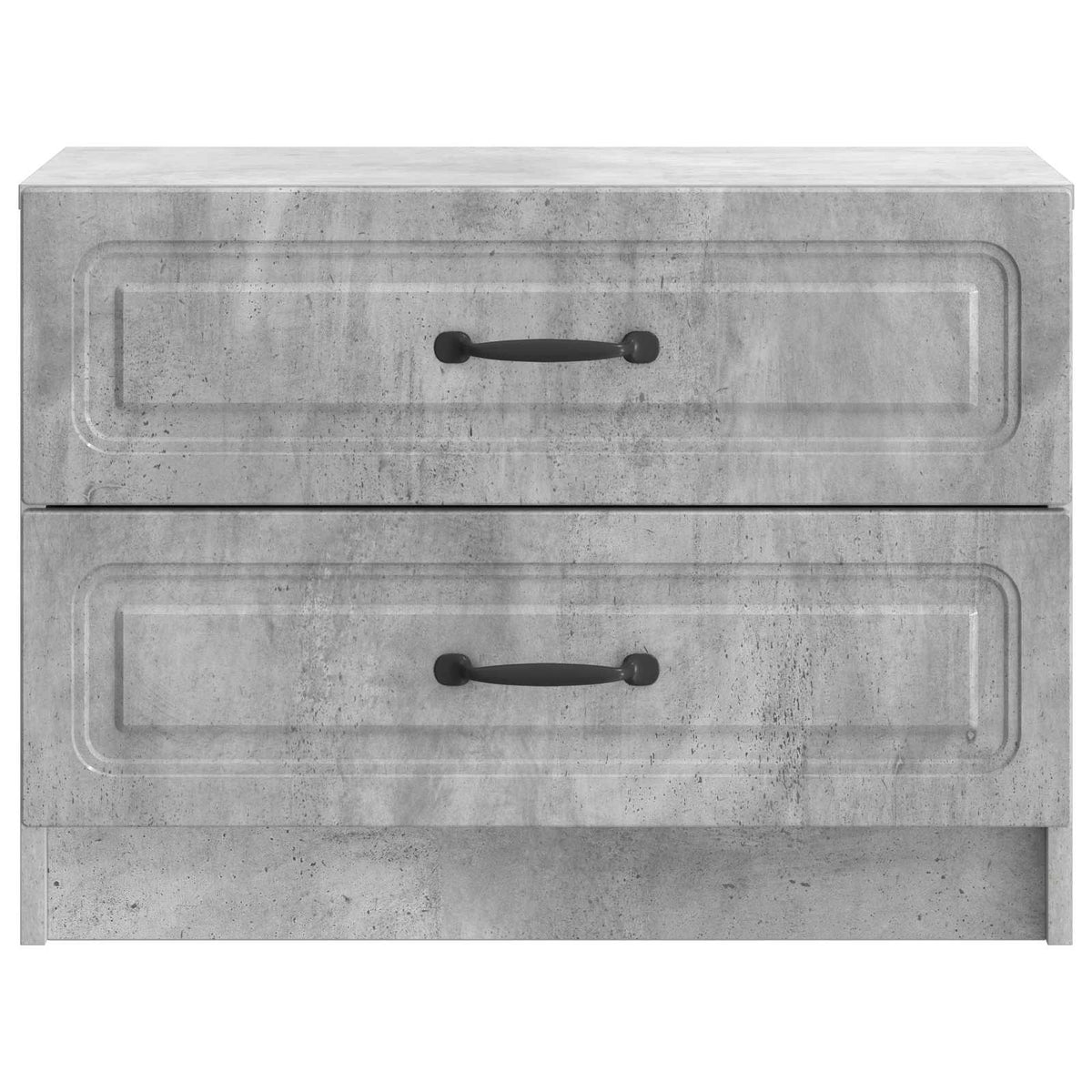Nachttisch Betongrau 62 x 34,5 x 44,5 cm Holzwerkstoff