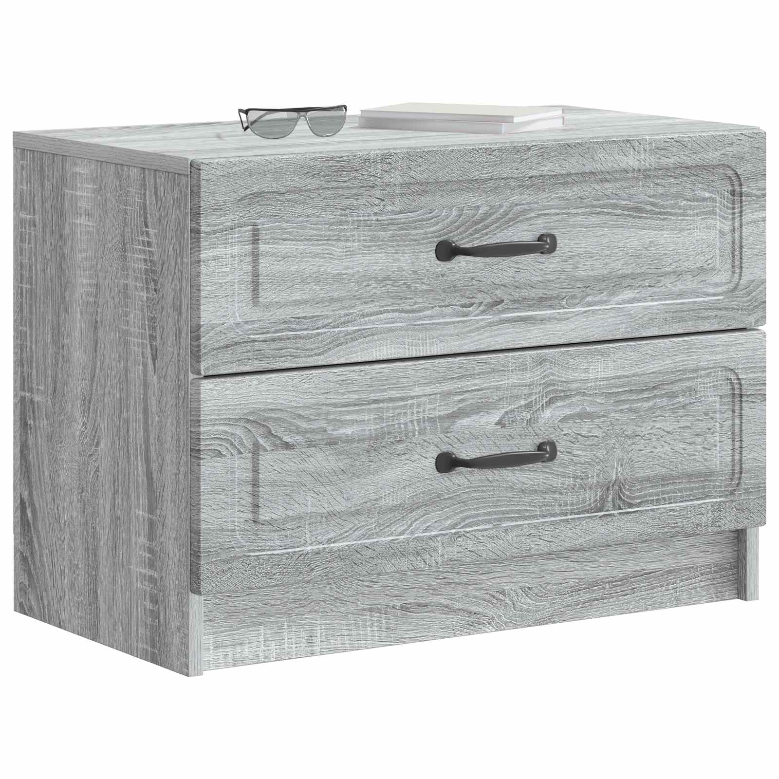 Nachttisch Sonoma-Grau 62 x 34,5 x 44,5 cm Holzwerkstoff