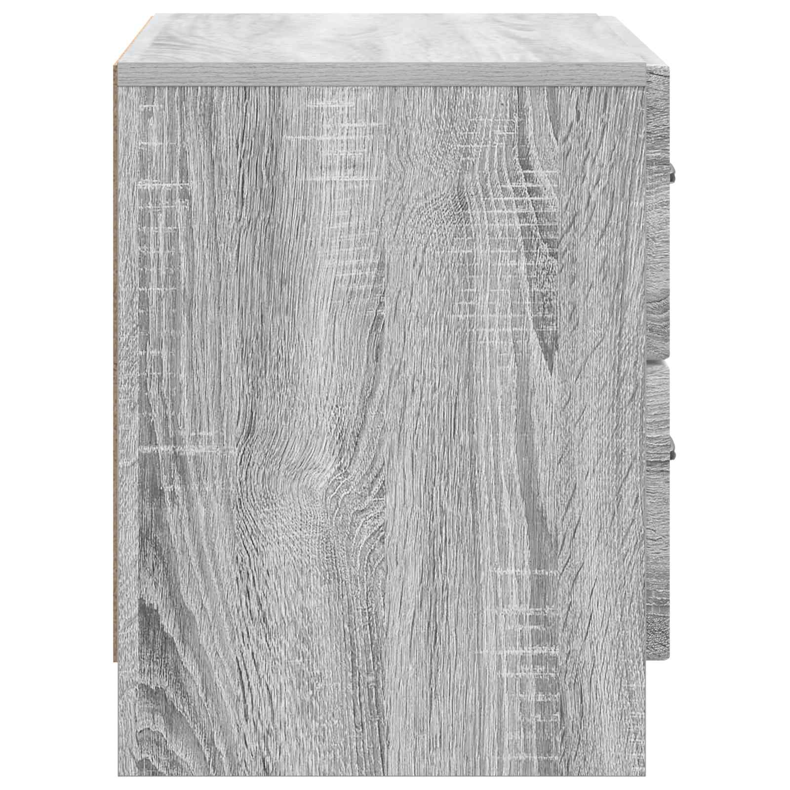 Nachttisch Sonoma-Grau 62 x 34,5 x 44,5 cm Holzwerkstoff