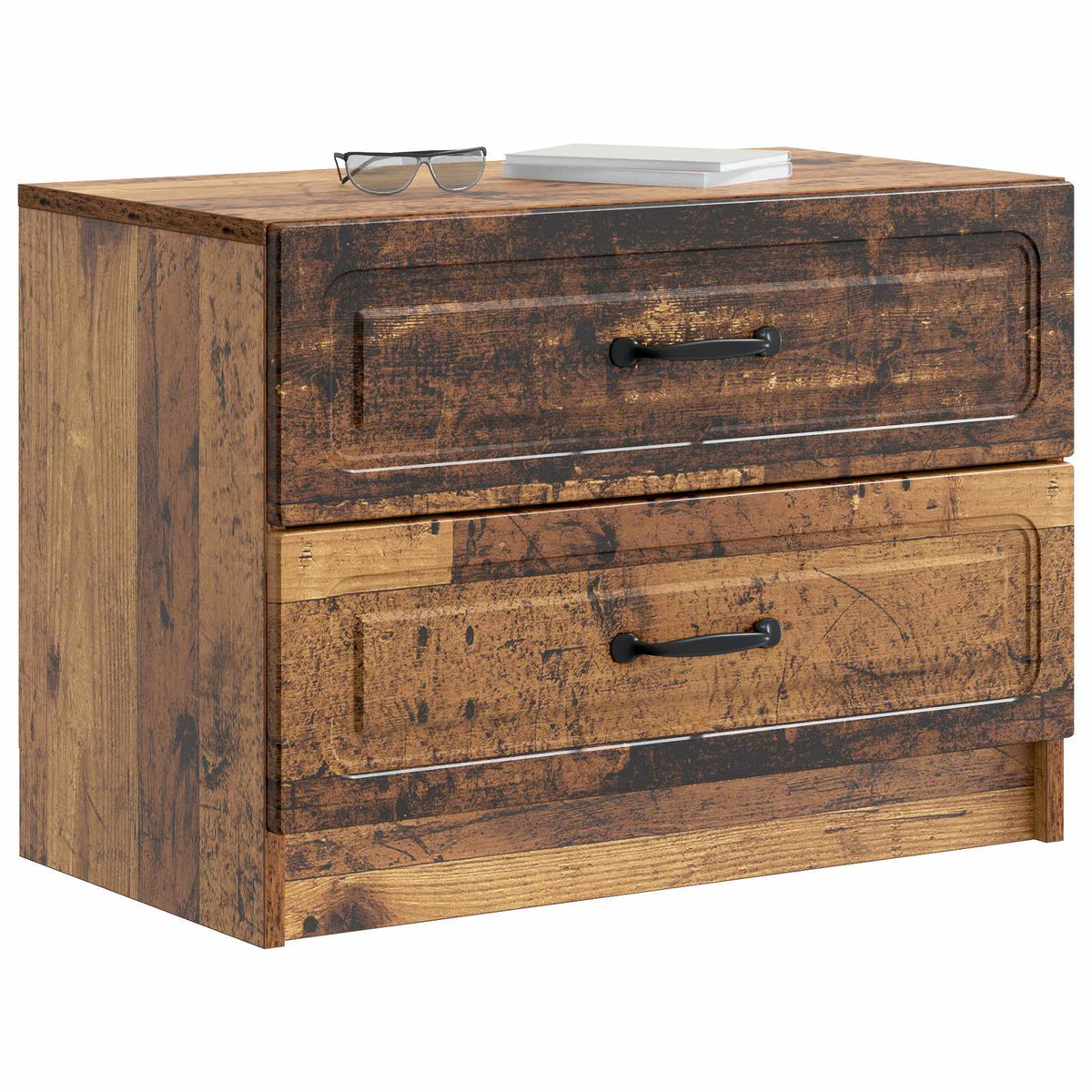 Nachttisch Altholz 62 x 34,5 x 44,5 cm Holzwerkstoff