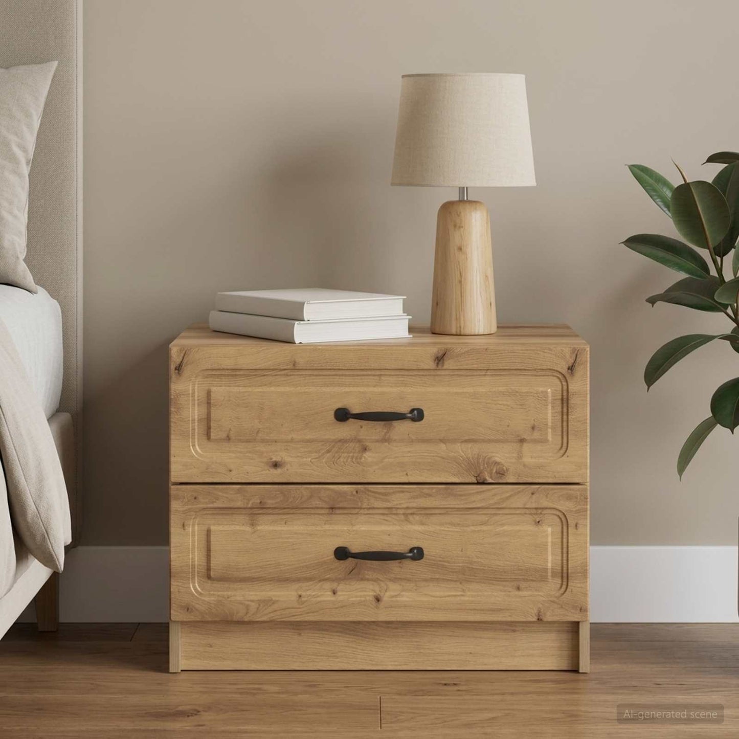 Nachttisch Artisan-Eiche 62 x 34,5 x 44,5 cm Holzwerkstoff