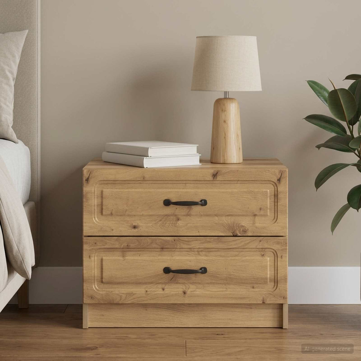 Nachttisch Artisan-Eiche 62 x 34,5 x 44,5 cm Holzwerkstoff