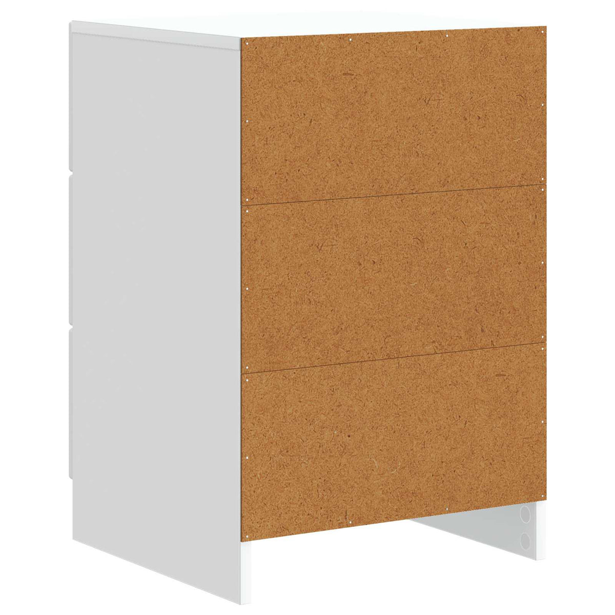 Nachttisch mit Schubladen Weiß 43 x 41 x 63,5 cm Holzwerkstoff