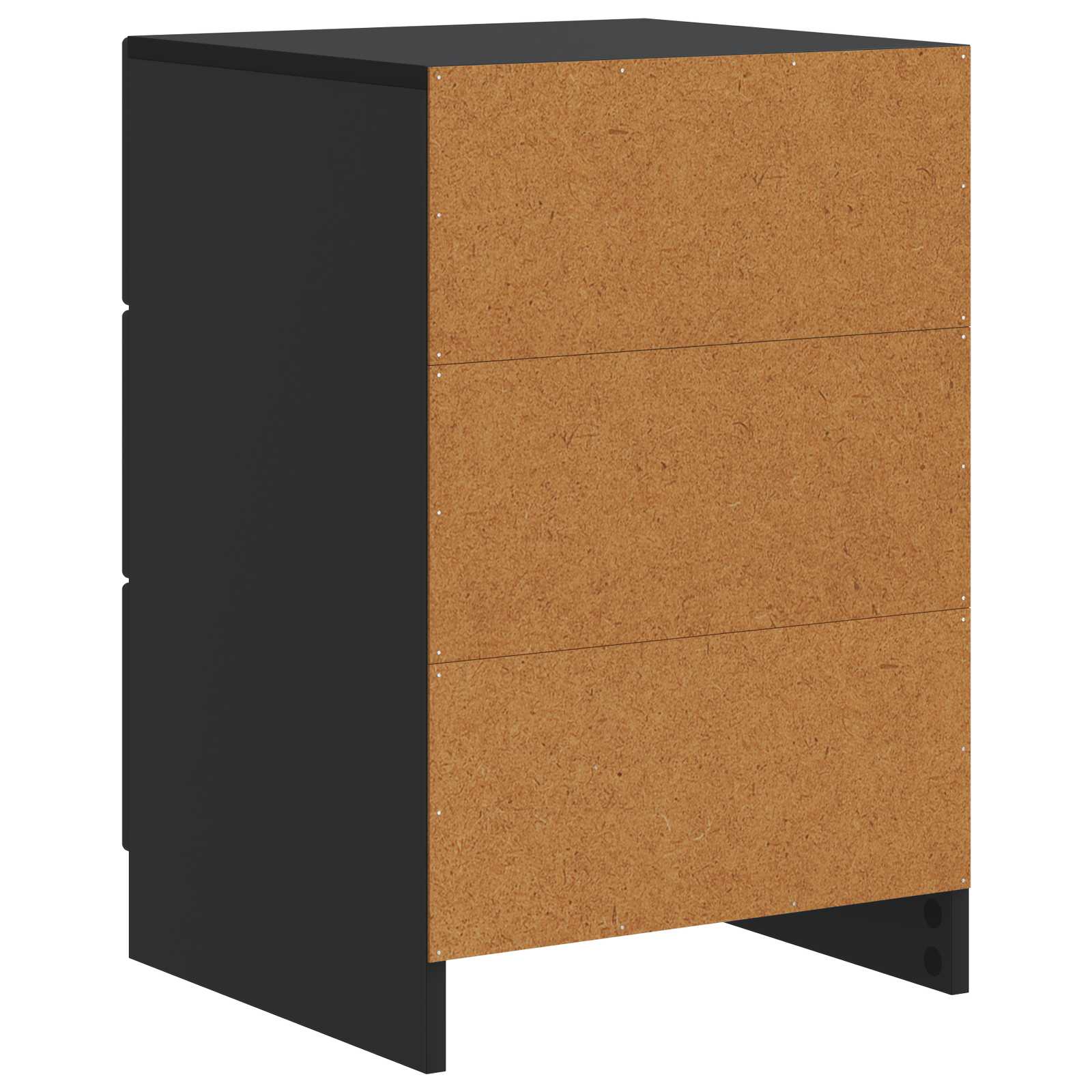 Nachttisch Schwarz 43 x 41 x 63,5 cm Holzwerkstoff