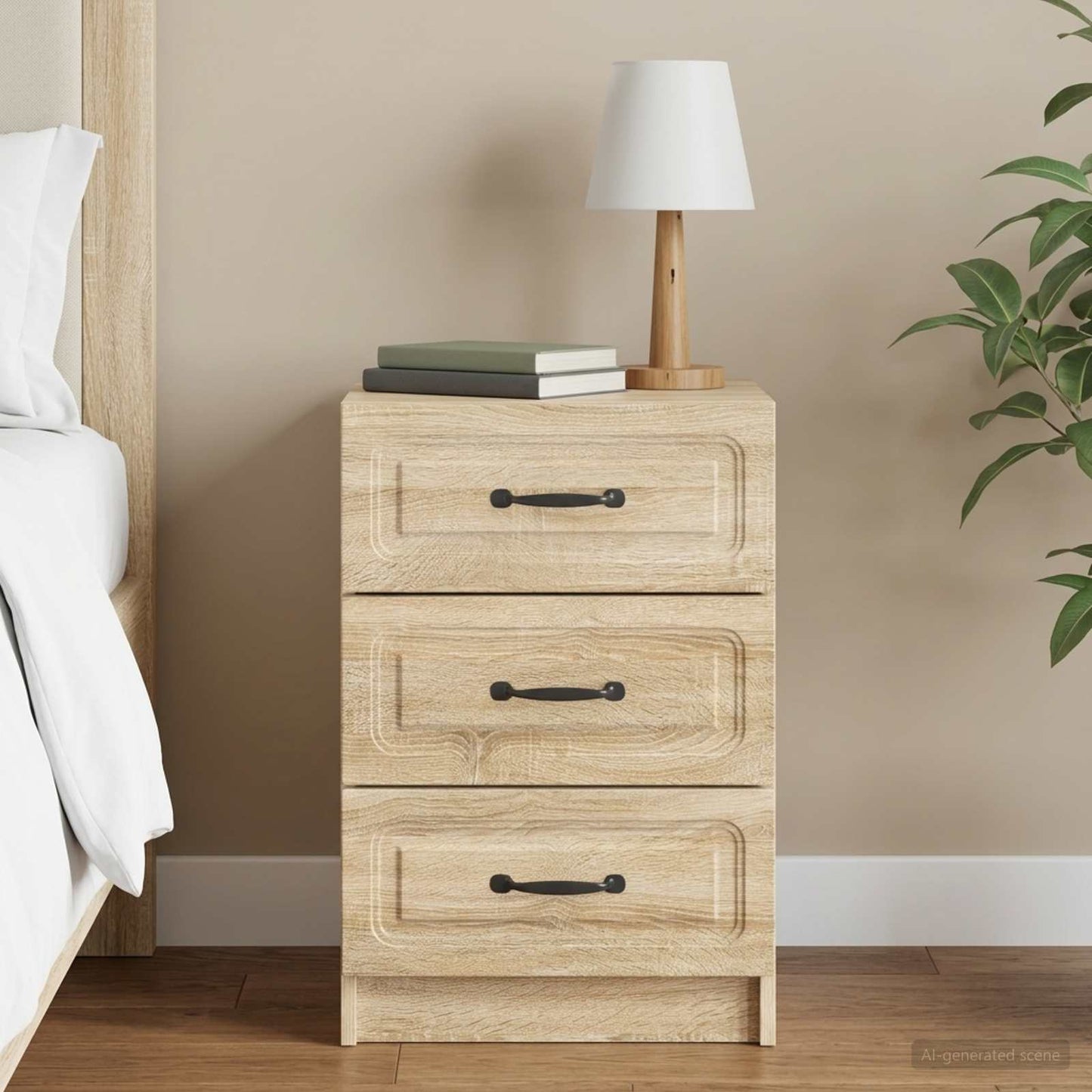Nachttisch Sonoma-Eiche 43 x 41 x 63,5 cm Holzwerkstoff
