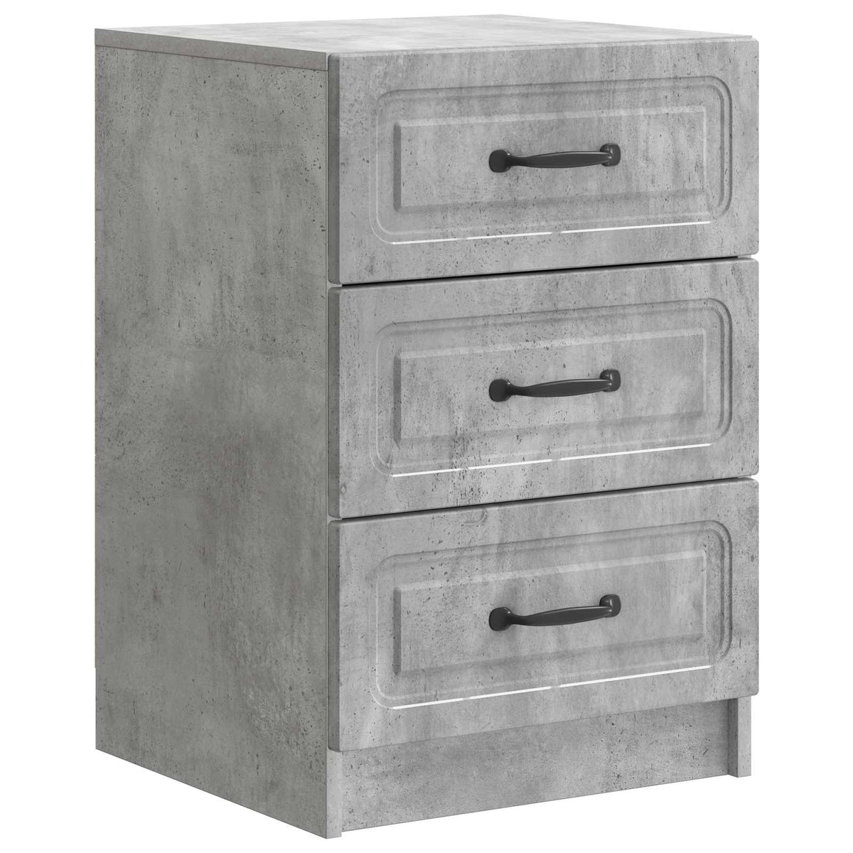 Nachttisch Betongrau 43 x 41 x 63,5 cm Holzwerkstoff