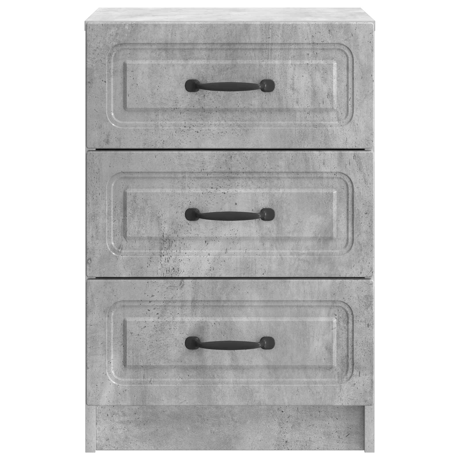 Nachttisch Betongrau 43 x 41 x 63,5 cm Holzwerkstoff