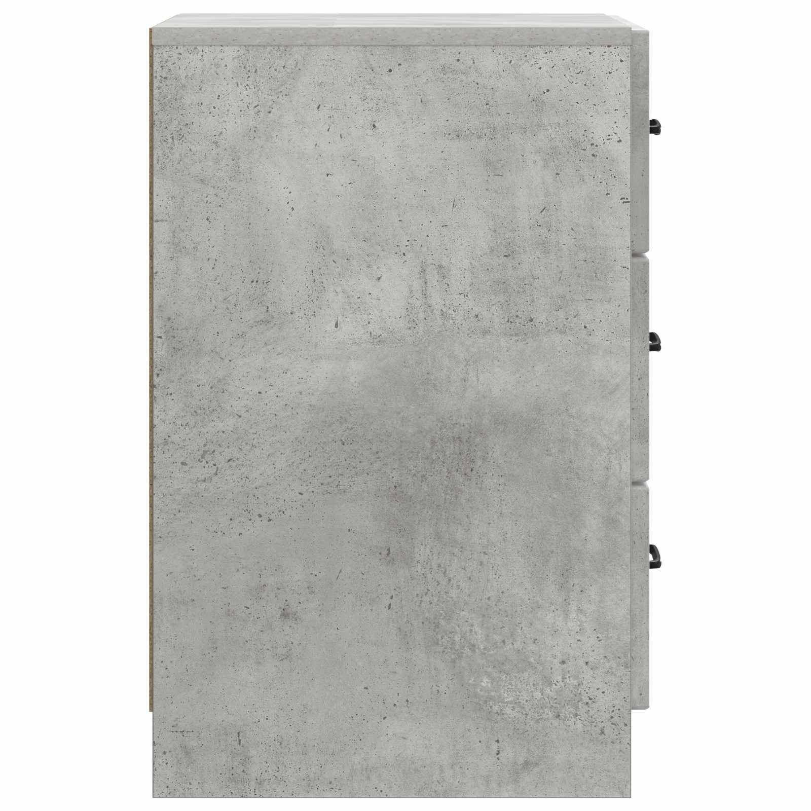 Nachttisch Betongrau 43 x 41 x 63,5 cm Holzwerkstoff