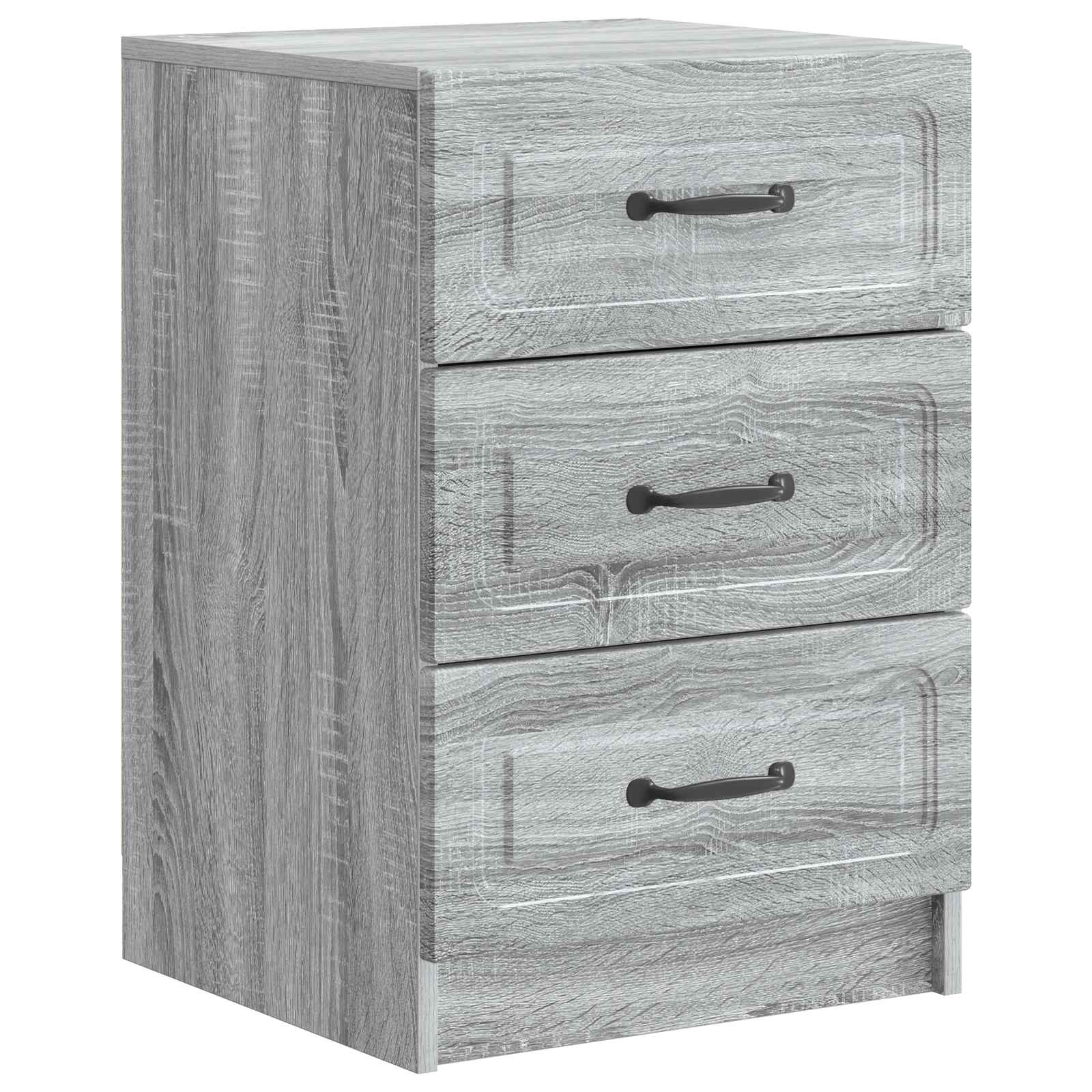 Nachttisch Sonoma-Grau 43 x 41 x 63,5 cm Holzwerkstoff