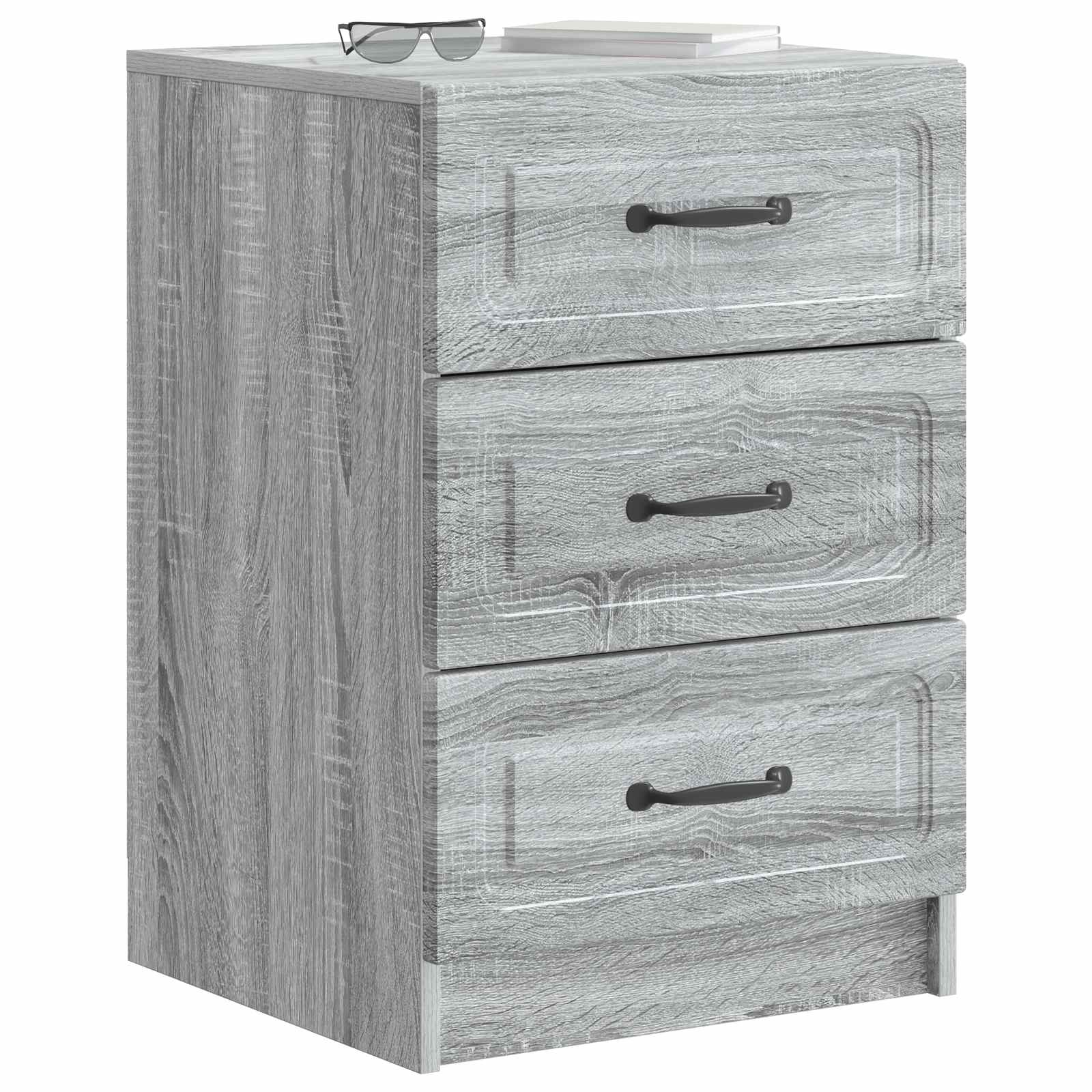 Nachttisch Sonoma-Grau 43 x 41 x 63,5 cm Holzwerkstoff