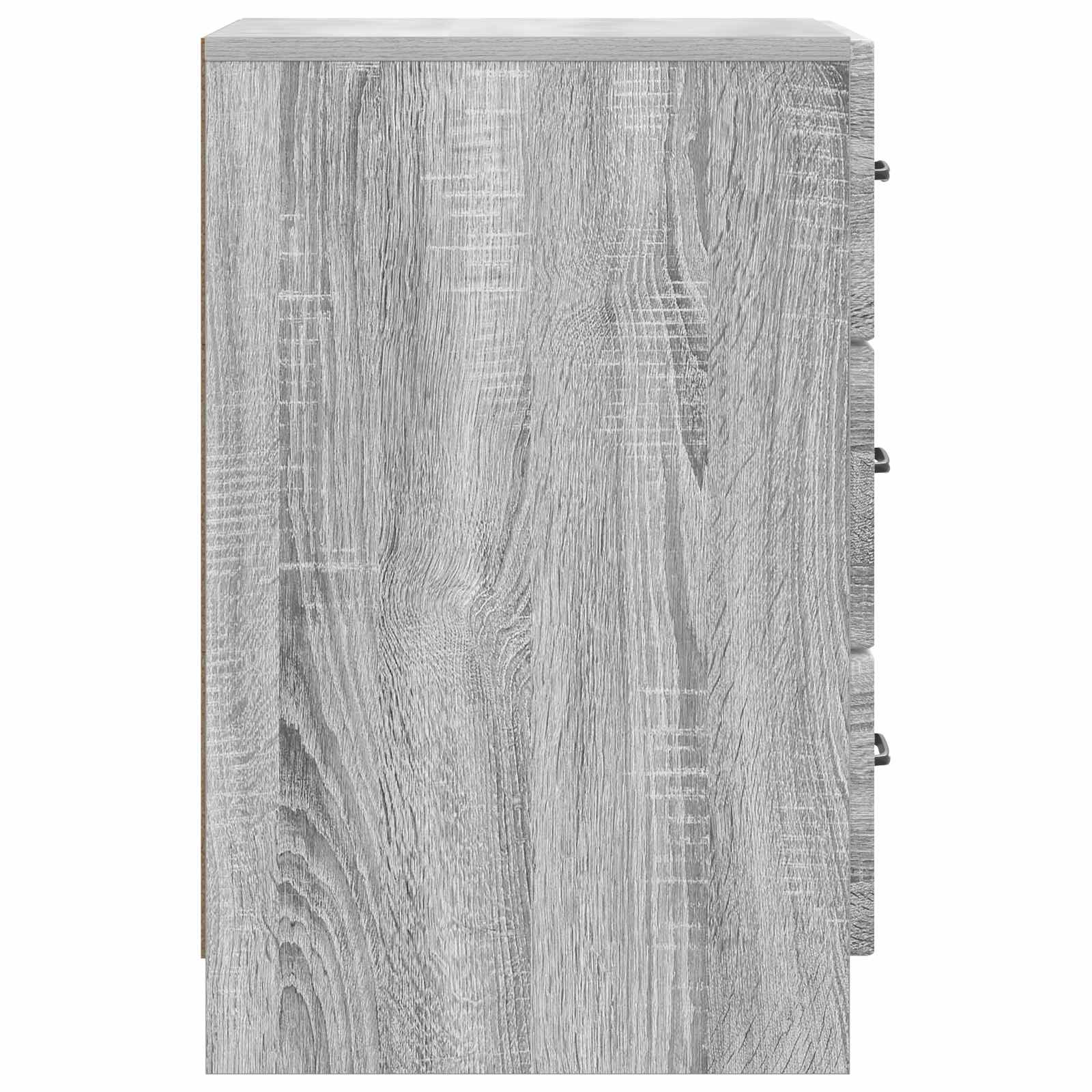 Nachttisch Sonoma-Grau 43 x 41 x 63,5 cm Holzwerkstoff