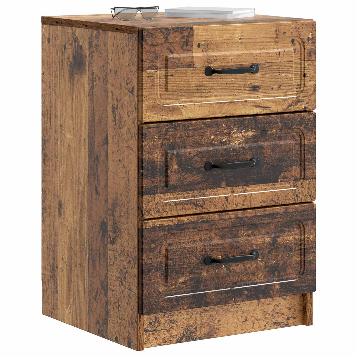 Nachttisch Altholz 43 x 41 x 63,5 cm Holzwerkstoff