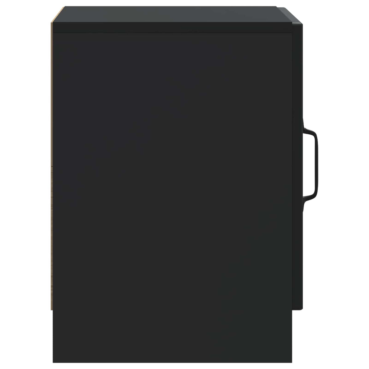 Nachttisch Schwarz 43 x 34,5 x 47 cm Holzwerkstoff