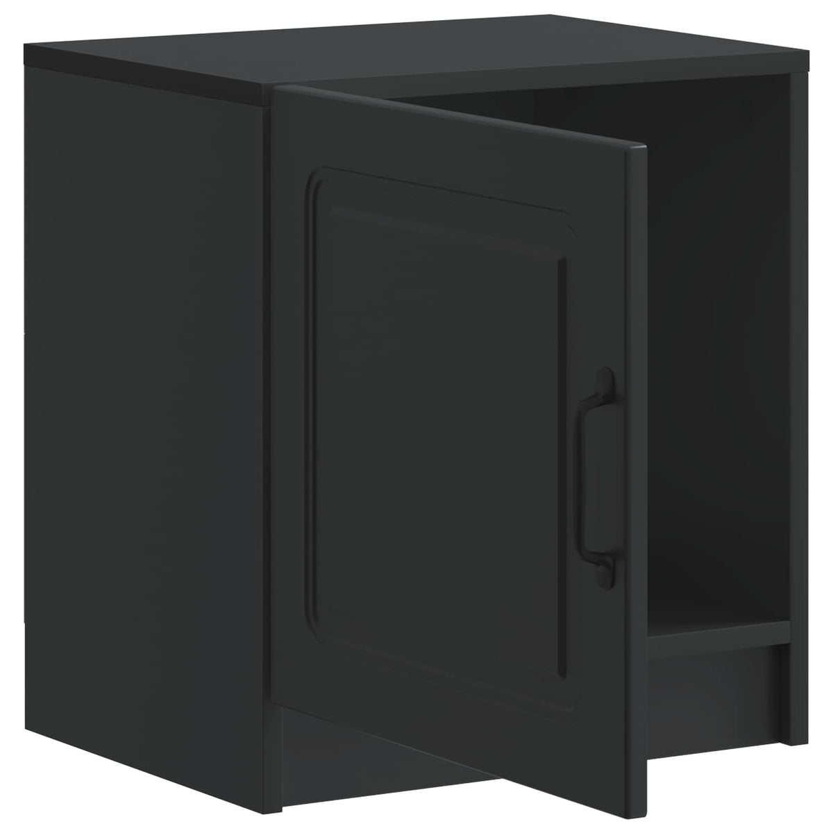 Nachttisch 2 Stk. Schwarz 43 x 34,5 x 47 cm Holzwerkstoff
