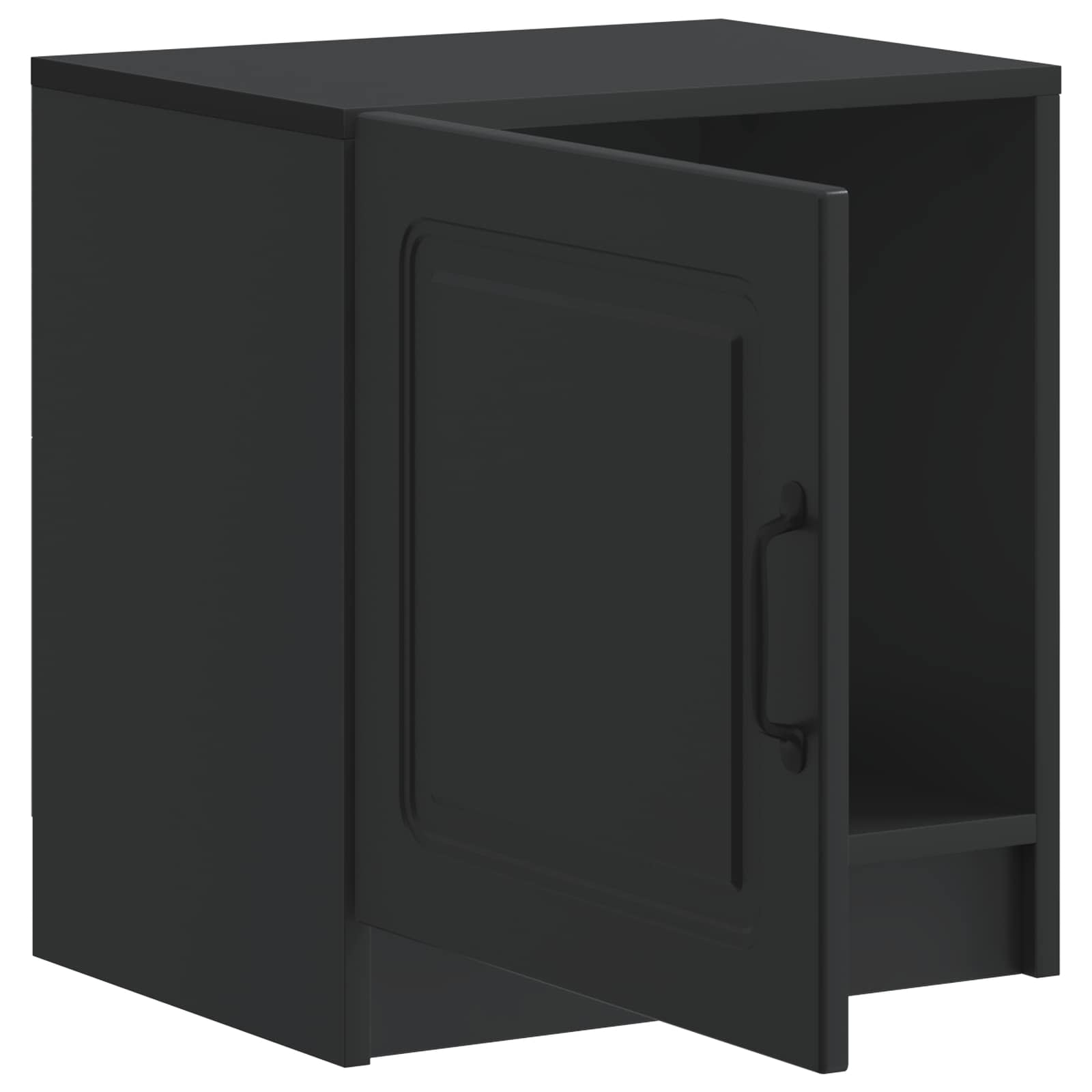 Nachttisch 2 Stk. Schwarz 43 x 34,5 x 47 cm Holzwerkstoff