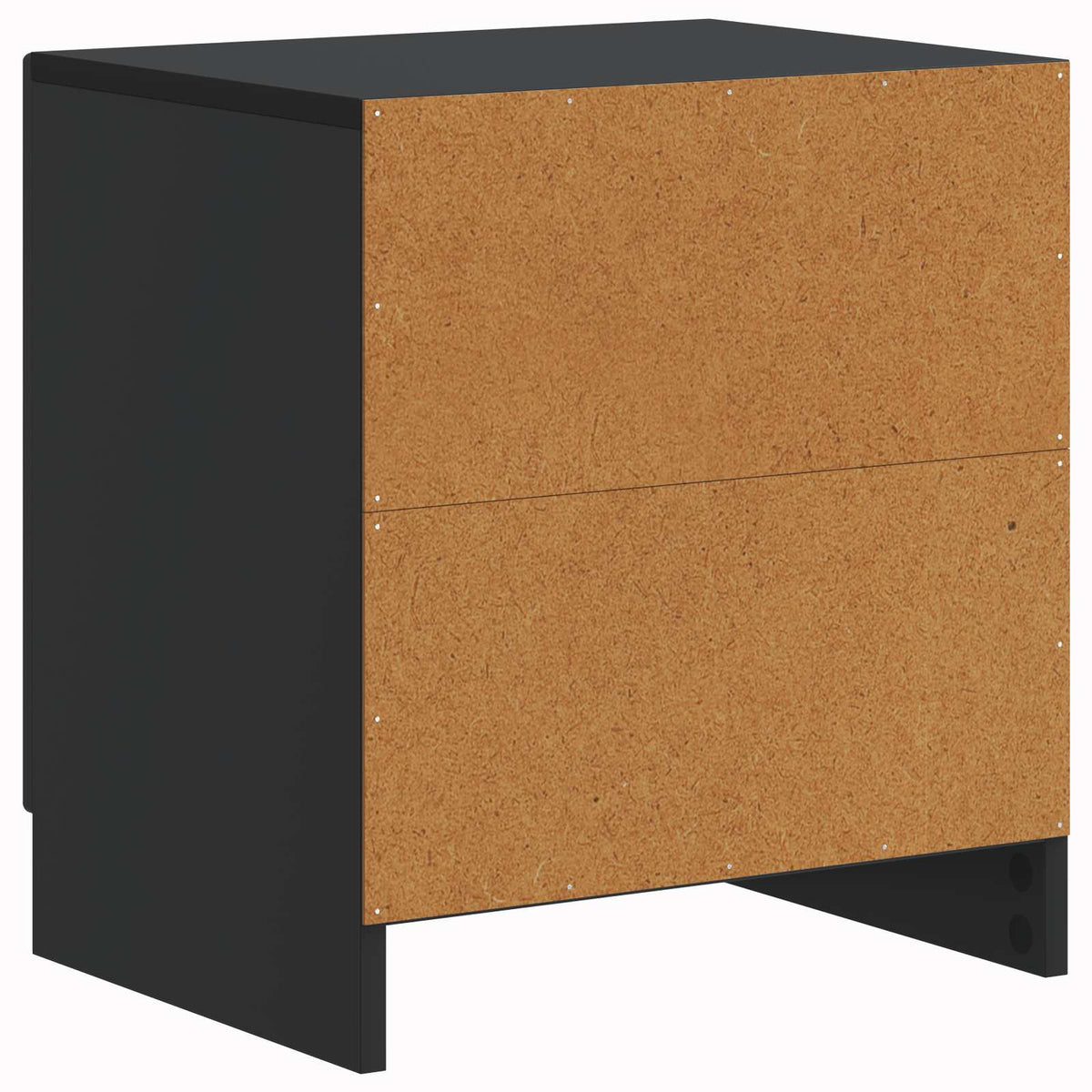 Nachttisch 2 Stk. Schwarz 43 x 34,5 x 47 cm Holzwerkstoff